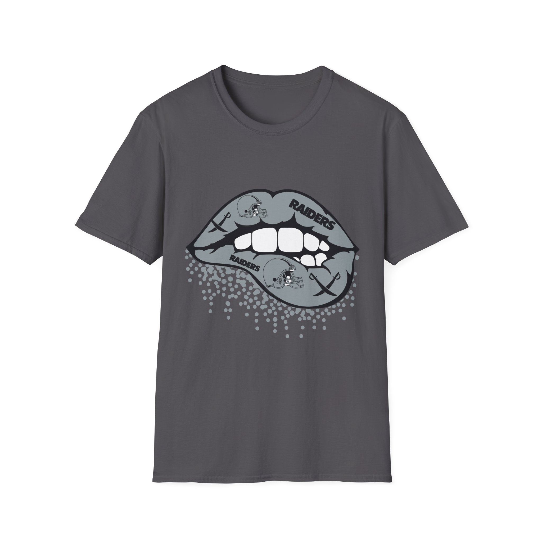 Lip Bite Raiders Unisex T-Shirt -Vintage Inspired Tee, Classic Shirt, Football Fan Shirt, Team Sports Top, Soft Cotton Jersey