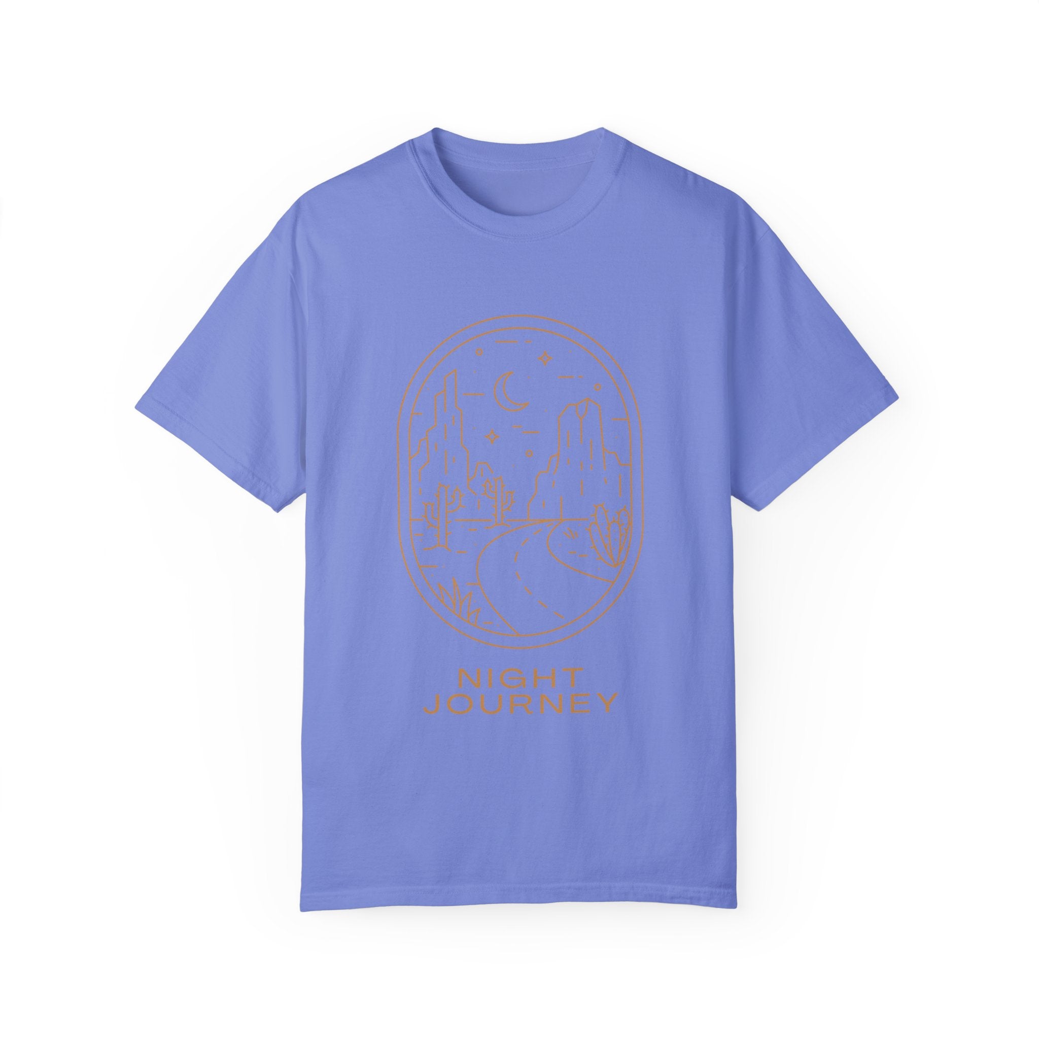 Night Journey, Graphic Design Unisex T-shirt, Casual Cotton Outwear, Gift for Him- Gift for Her, Stylish Tee, Cool Shirt, Trendy Apparel, Comfortable Top,