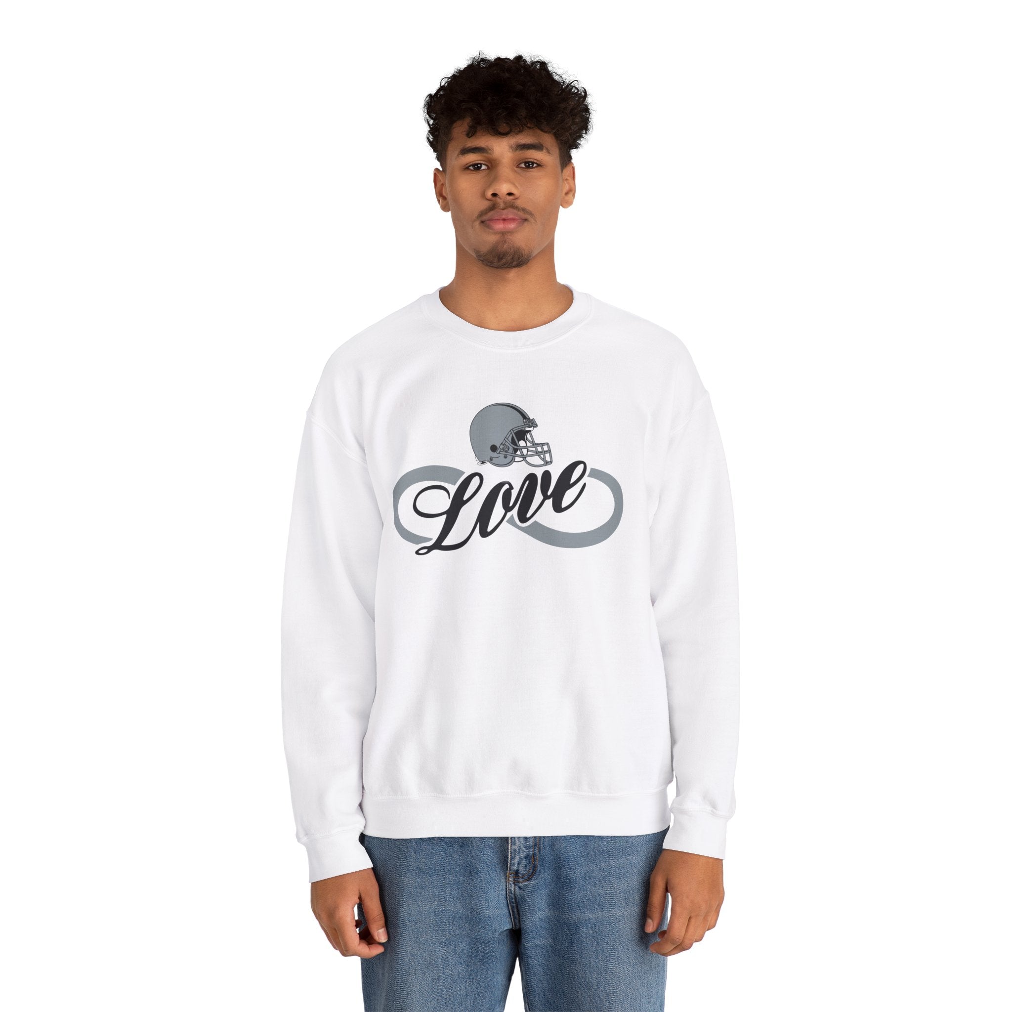 Love for Raiders Football Fan Sweatshirt, Unisex Sweatshirt, Football Fan Sweatshirt, Casual Sweatshirt, Summer Fit Sweatshirt