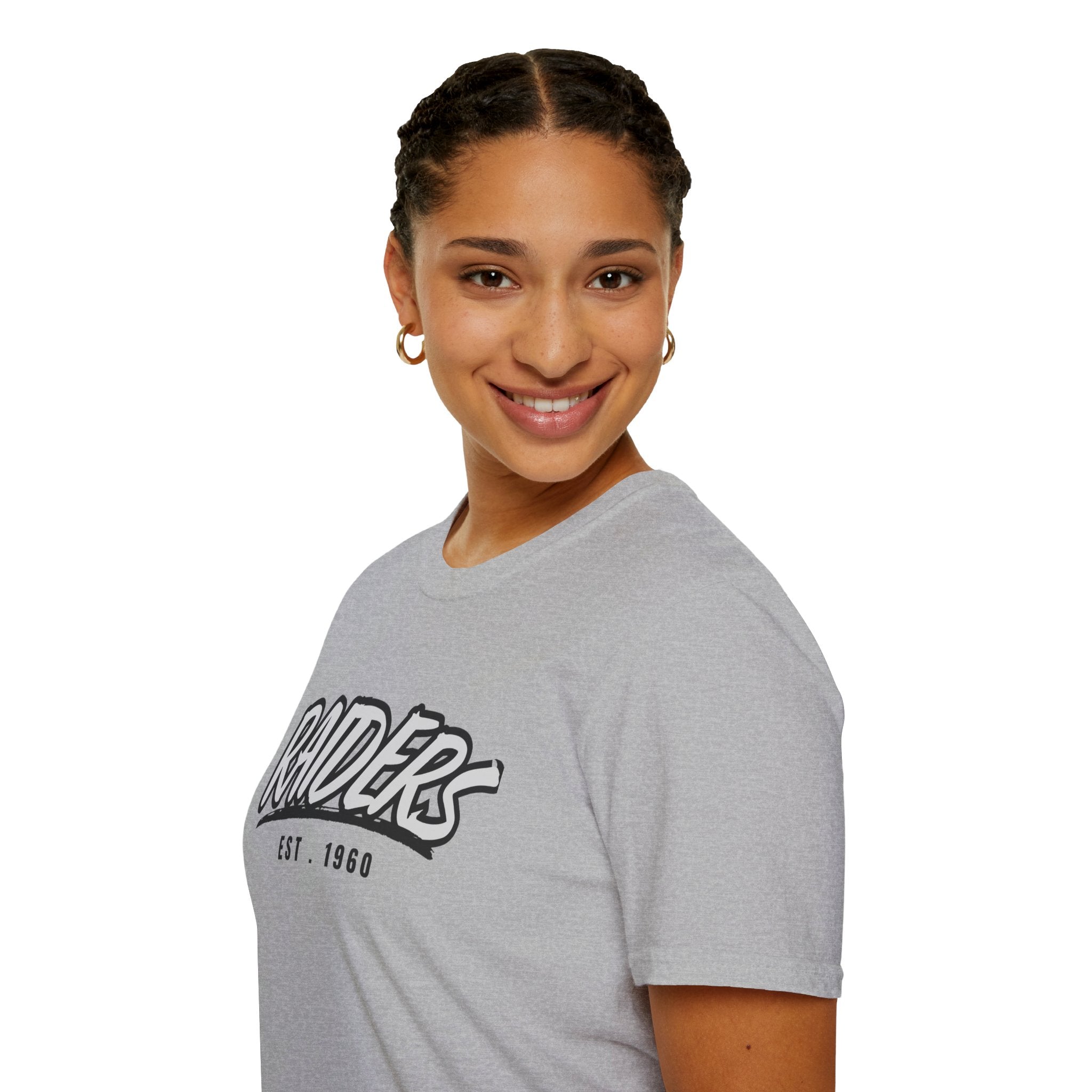 Football Shirt Unisex Softstyle T-Shirt, Football Fan Tee, Team Raiders Football Gift, Sports Fan Apparel, Game Day Shirt