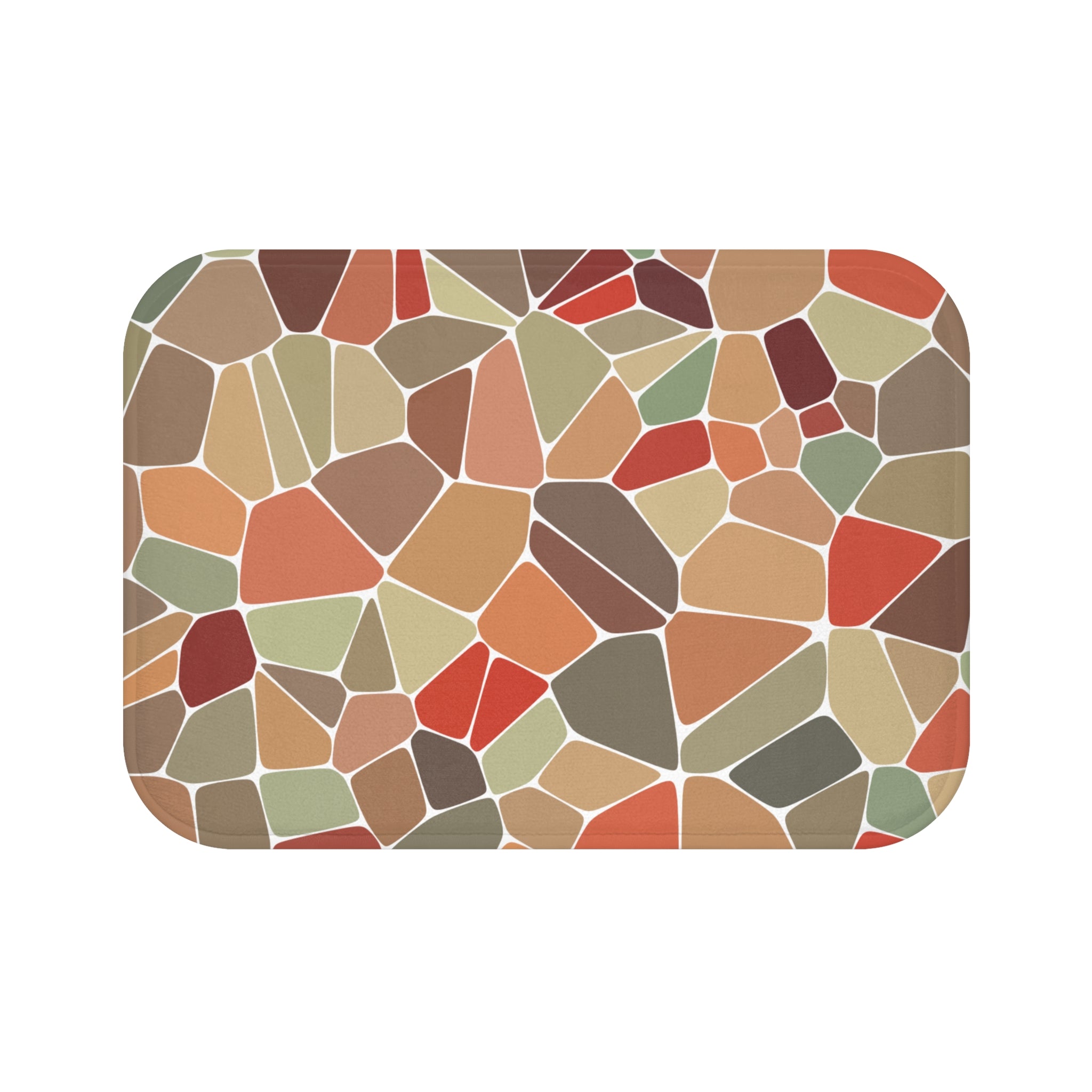 Floral Memory Foam Microfiber Bath Mat - Extra Soft Non-Slip Plush Rug, Machine Washable, Bathroom Floor, Tub & Shower