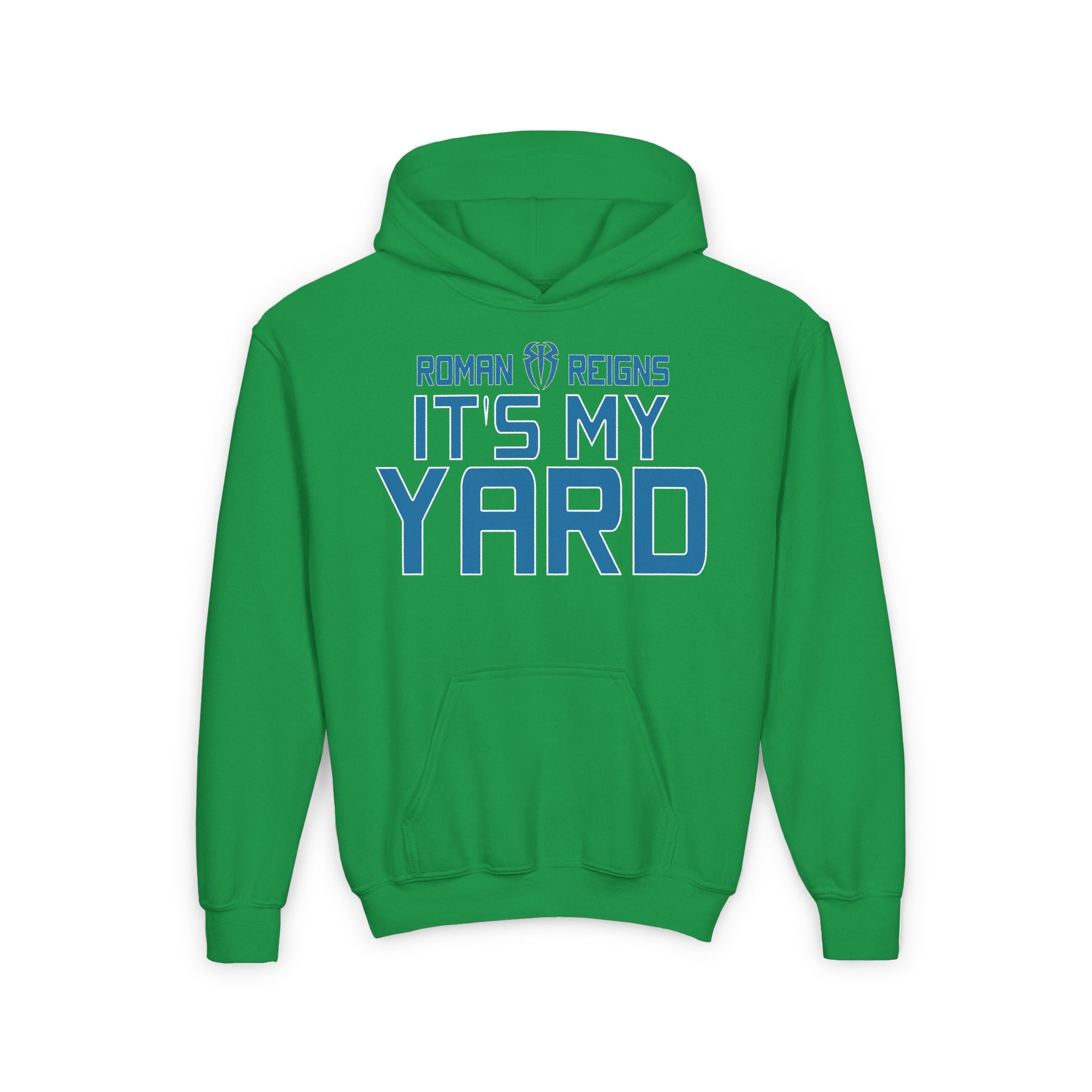 Roman Reigns "It's My Yard" Shirt Design, Sports Fan Kids Hoodies - Youth Heavy Blend Hooded Sweatshirt, Unisex, Gift for Her-Him, Casual Outwear