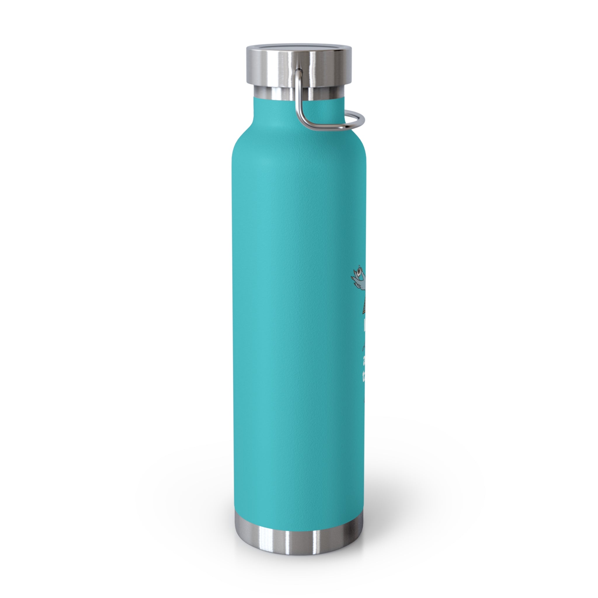 "If You Look at Me Take A Sip" Copper Water Bottle, Inspirational Quote, Gift Tumbler, 22oz, Motivational Drinkware, Stainless Steel Thermos