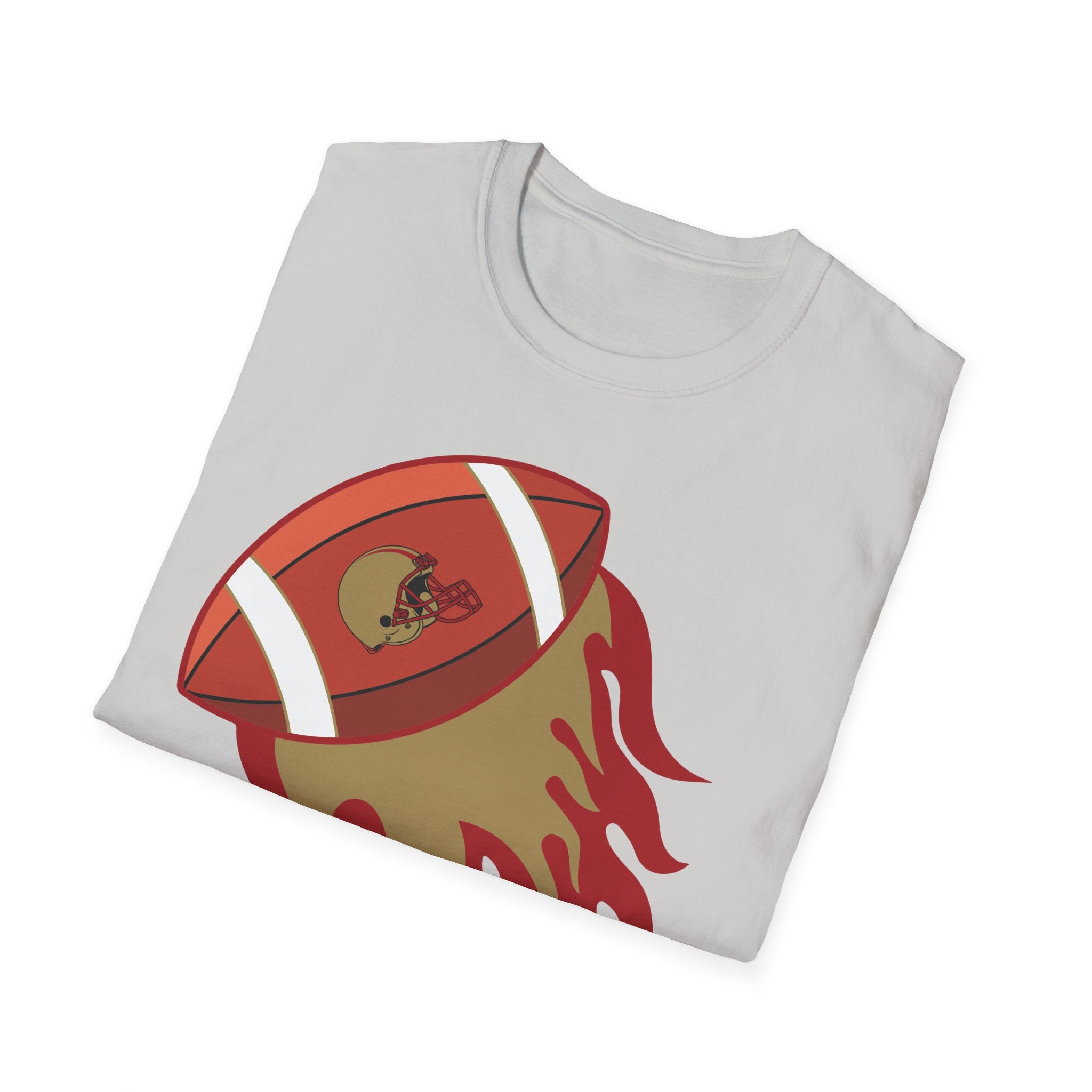 SF Football on Flare , San Francisco Shirt, Unique Fan Apparel, Football Team Game Day Shirt, Sporty Men's Women's Clothing