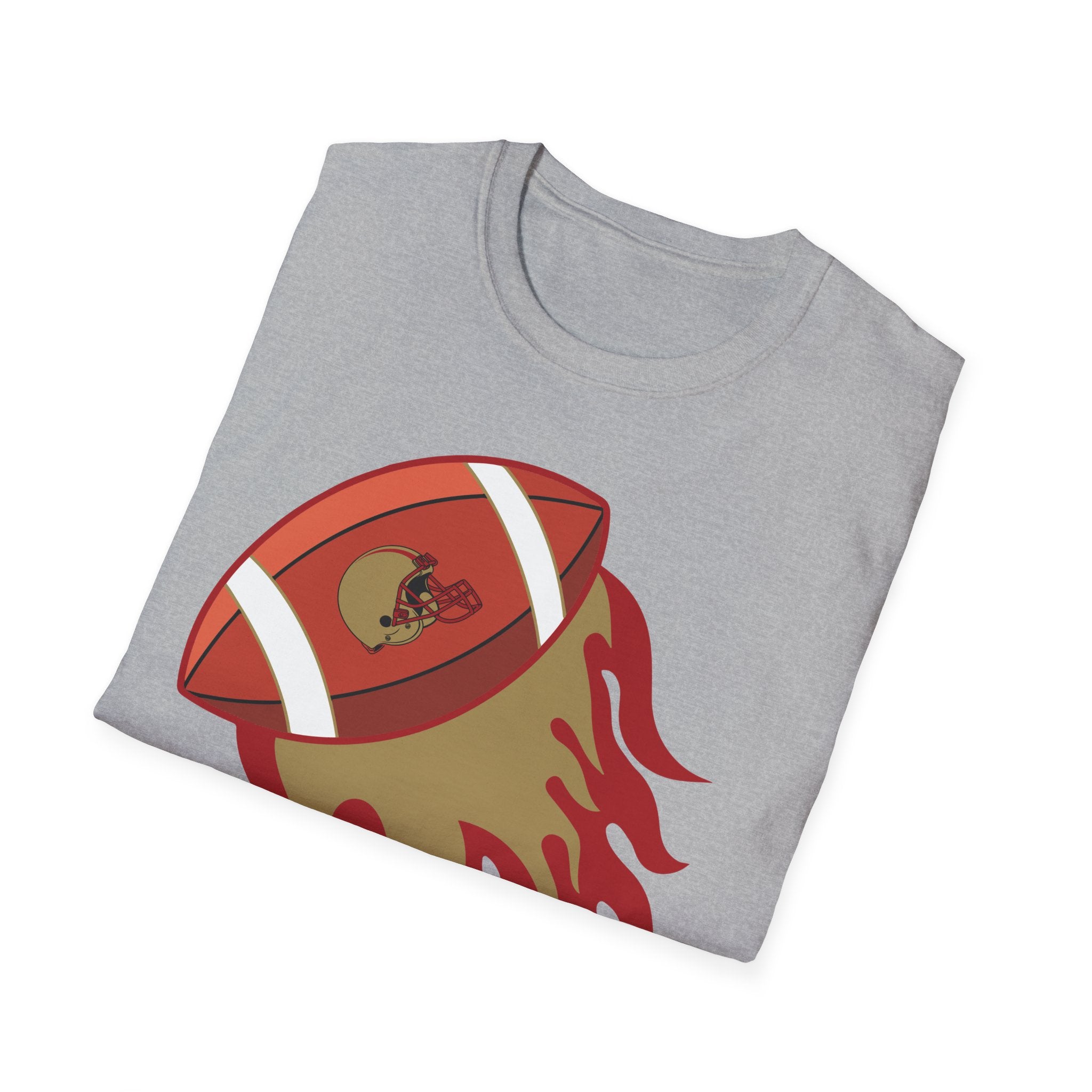 SF Football on Flare , San Francisco Shirt, Unique Fan Apparel, Football Team Game Day Shirt, Sporty Men's Women's Clothing
