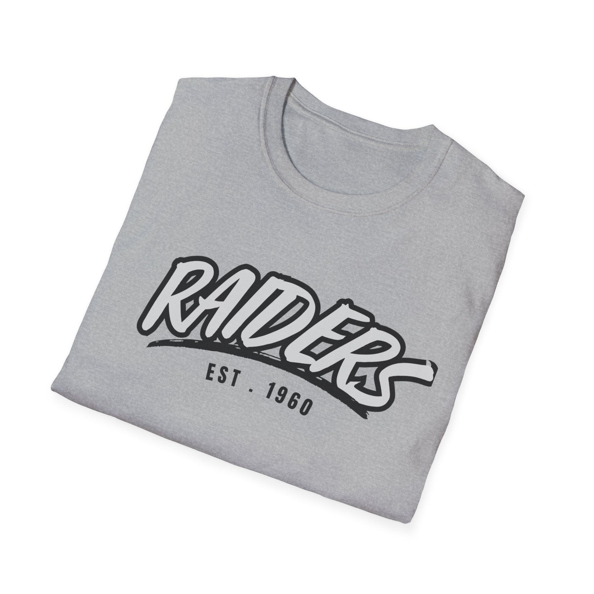 Football Shirt Unisex Softstyle T-Shirt, Football Fan Tee, Team Raiders Football Gift, Sports Fan Apparel, Game Day Shirt