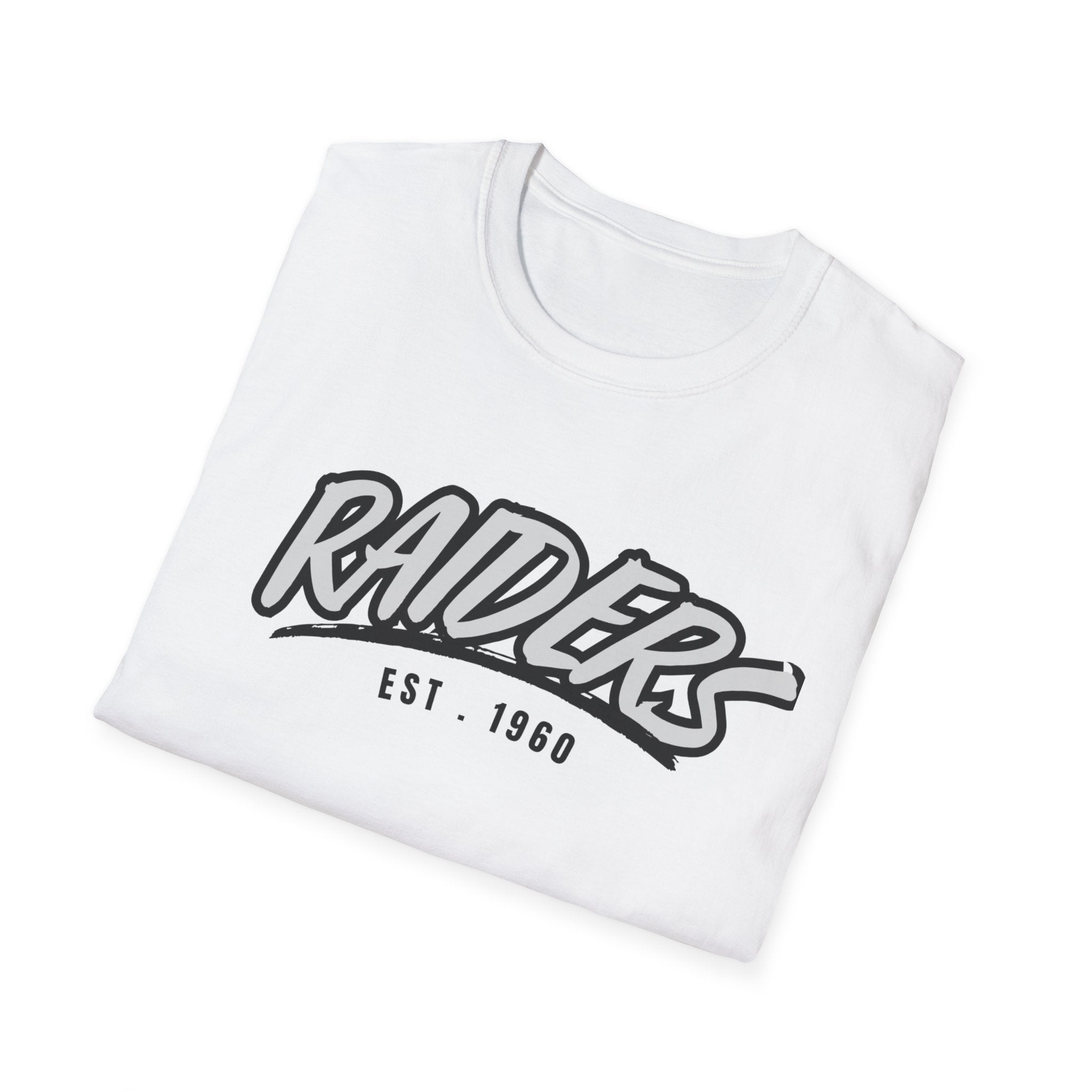 Football Shirt Unisex Softstyle T-Shirt, Football Fan Tee, Team Raiders Football Gift, Sports Fan Apparel, Game Day Shirt