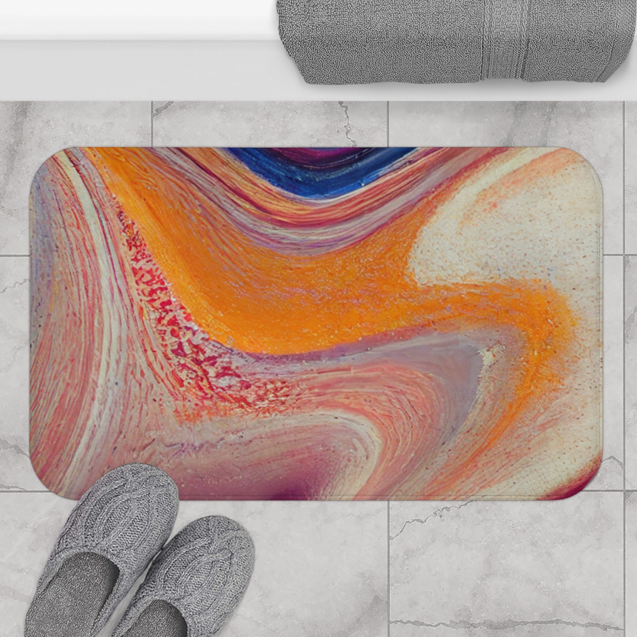 Memory Foam Microfiber Bath Mat - Extra Soft Non-Slip Plush Shaggy Rug, Machine Washable, Bathroom Floor, Tub & Shower