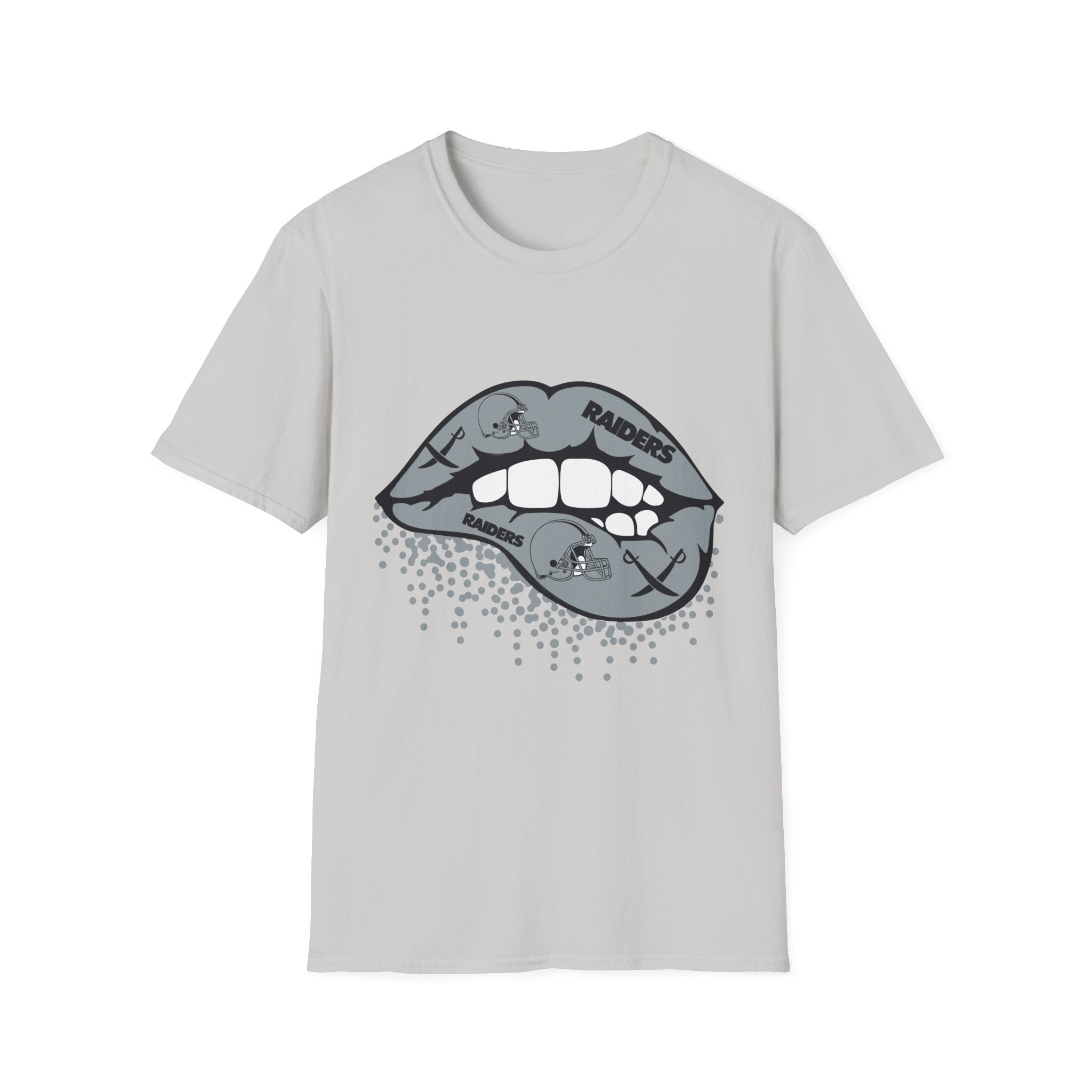 Lip Bite Raiders Unisex T-Shirt -Vintage Inspired Tee, Classic Shirt, Football Fan Shirt, Team Sports Top, Soft Cotton Jersey