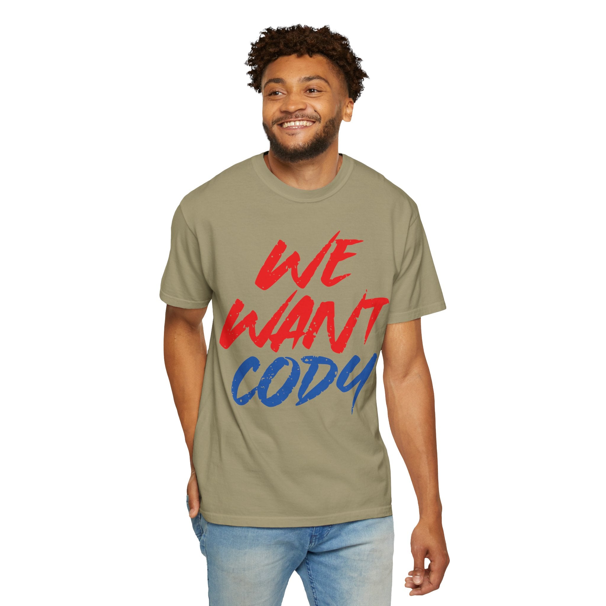 We Want Cody Graphic Design Cody Rhodes Fan Shirt, Sports Fan T-shirt, Unisex Shirt, Gift for Her-Him, Casual Outwear Shirt