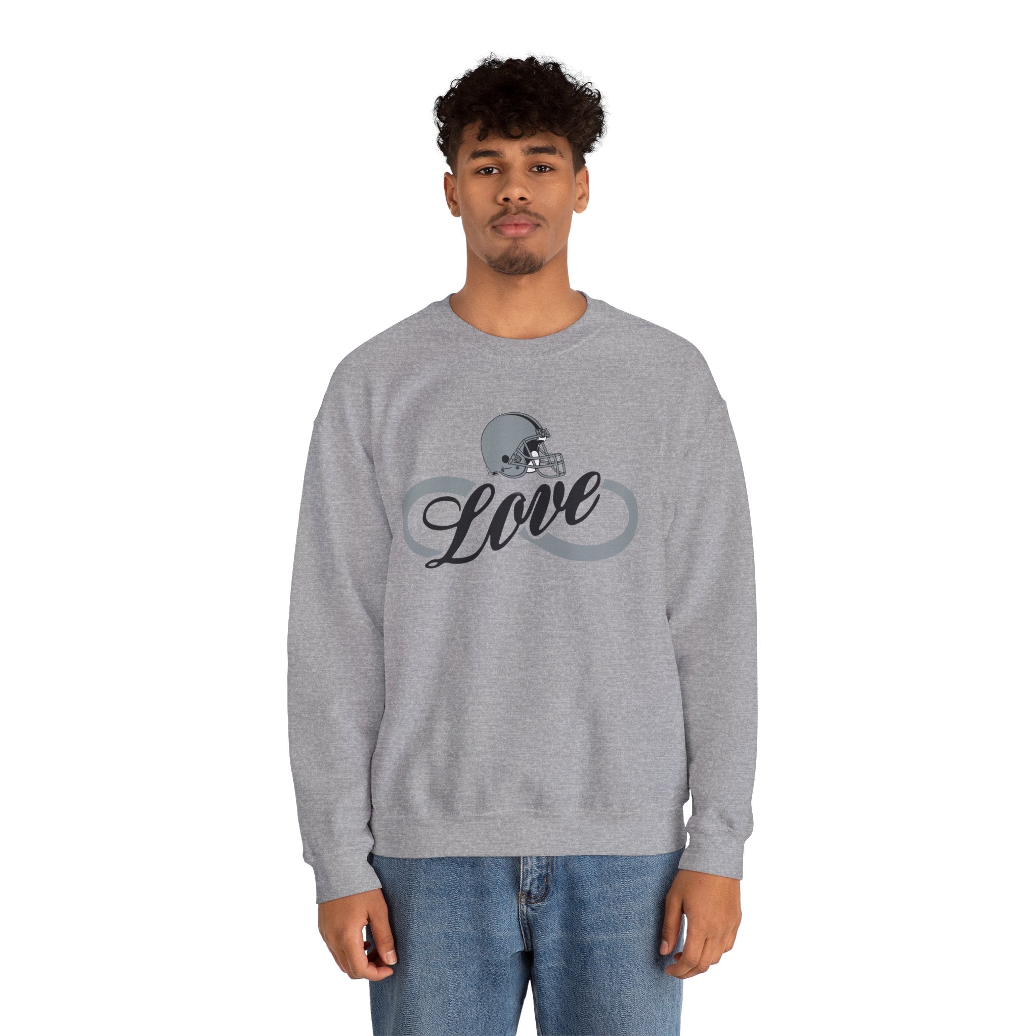 Love for Raiders Football Fan Sweatshirt, Unisex Sweatshirt, Football Fan Sweatshirt, Casual Sweatshirt, Summer Fit Sweatshirt