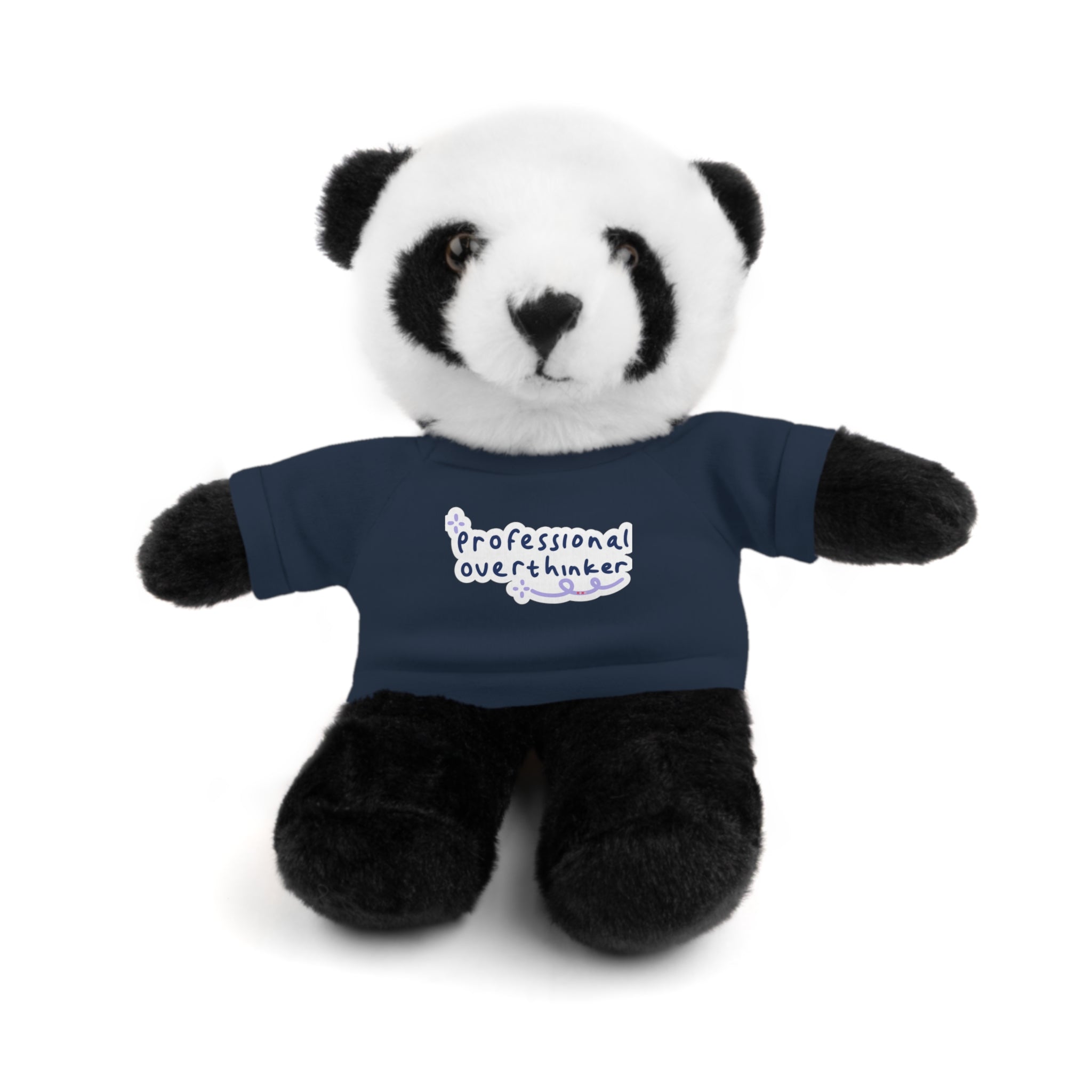 Bunny Plushy, Funny Professional Overthinker, Stuffed Animals Shirt Printed, Suitable for Soft Valentine's Day Gift