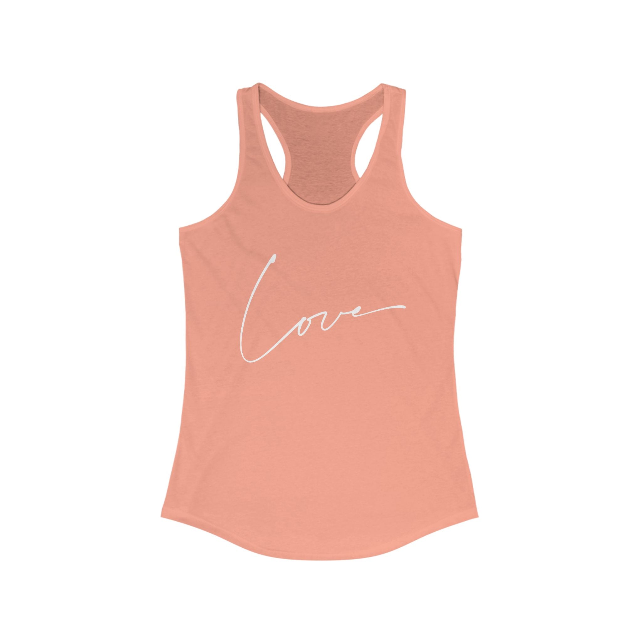 Workout Tank Tops for Women - Gym Exercise Athletic - Yoga Tops Racerback Sports Shirts - Love Print