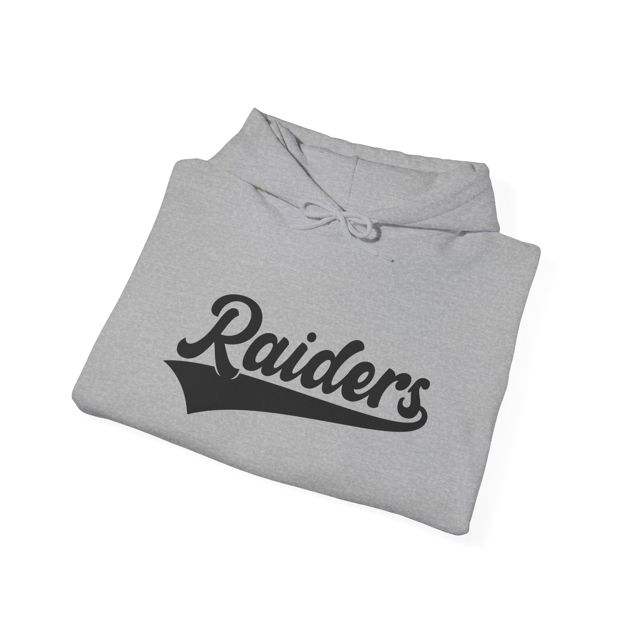 Pure Black Raiders Hoodie - Legendary Fanwear, Football Raiders Hoodie, Bold and Dominant, Ultimate Game-Day Gear, Football