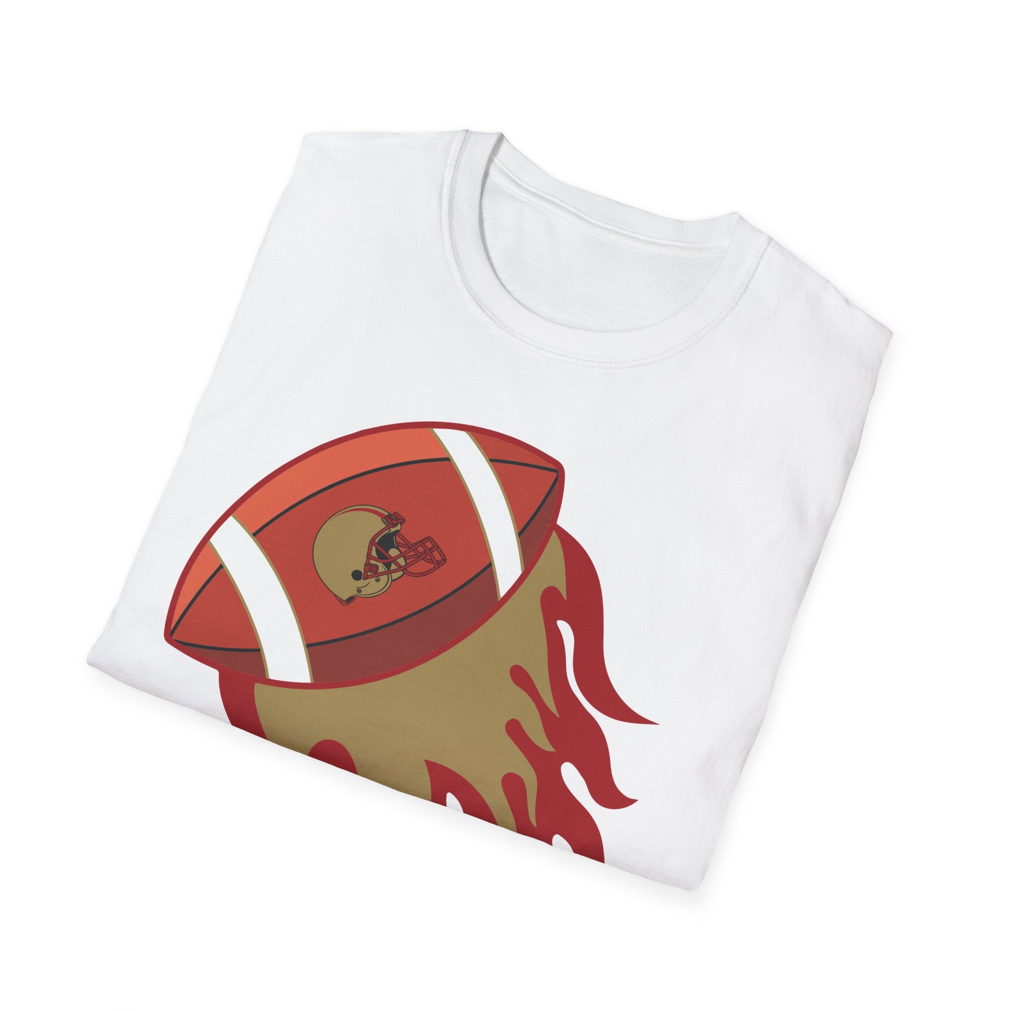SF Football on Flare , San Francisco Shirt, Unique Fan Apparel, Football Team Game Day Shirt, Sporty Men's Women's Clothing