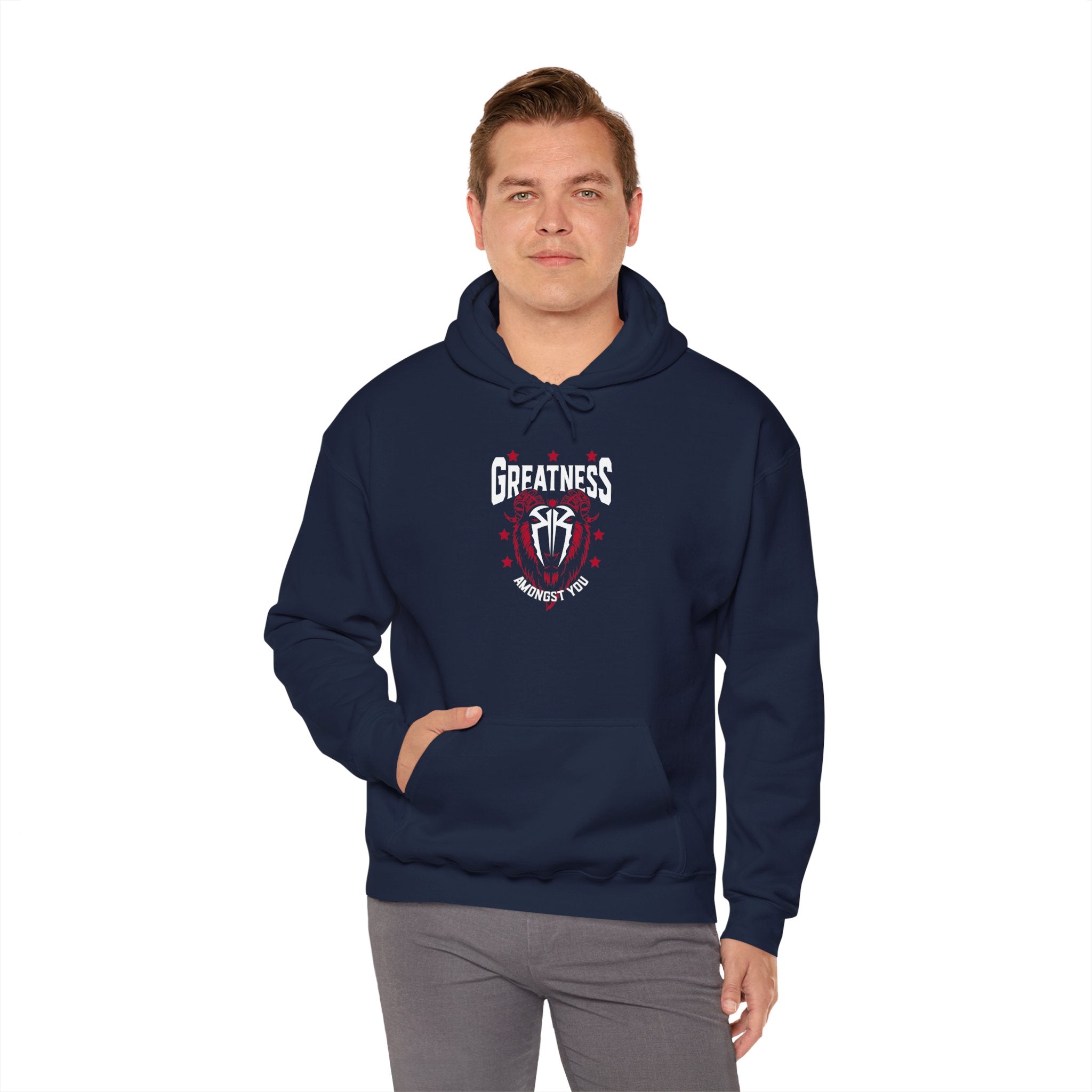 Greatness Amongst You, Royal Reigns Hoodies, Pro Wrestling Apparel, Heavy Blend Hoodie, Sports Fan Gift, Graphic Pullover