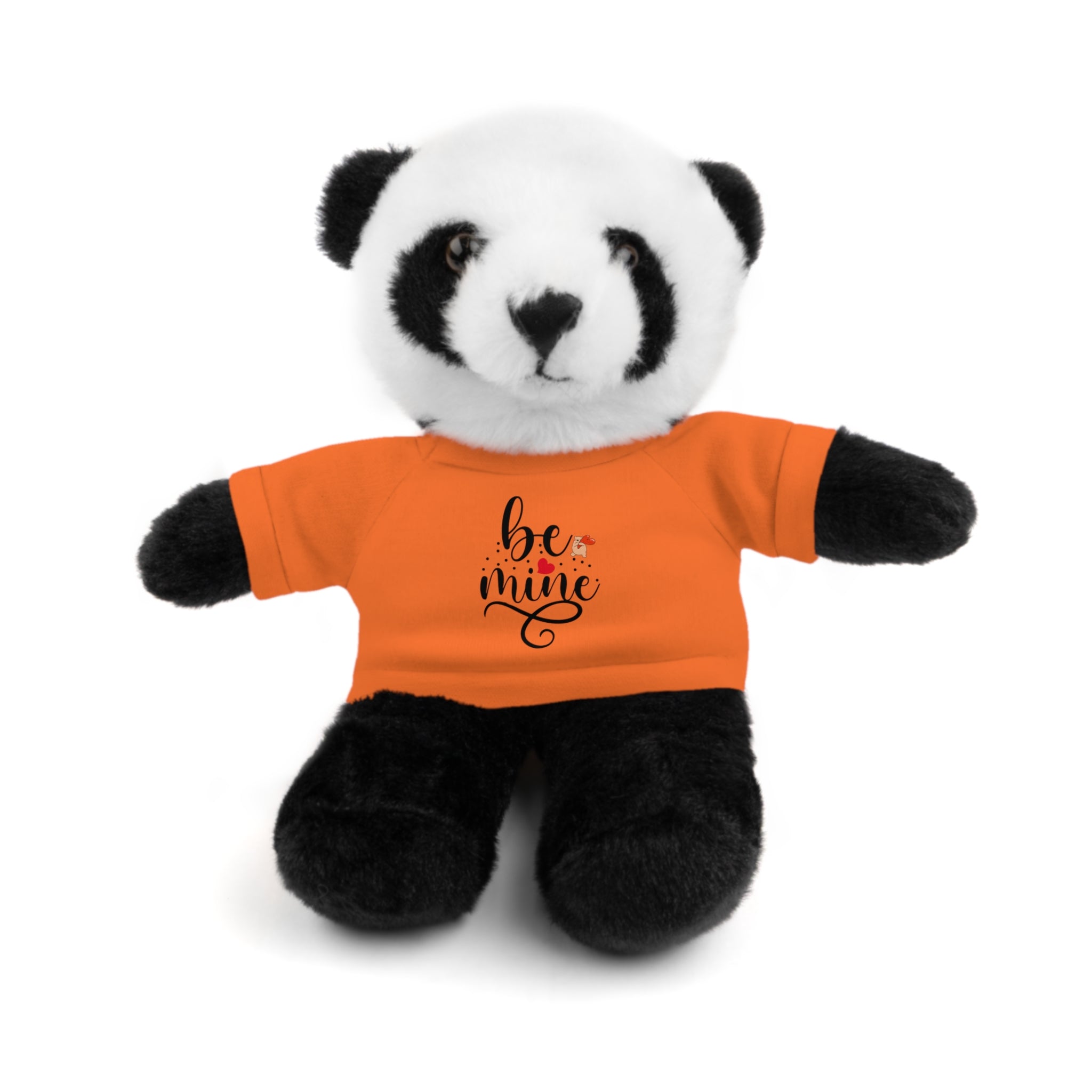 Lovely Panda Plushy, Be Mine, Stuffed Animals Shirt Printed, Suitable for Soft Valentine's Day Gift for Her, Him