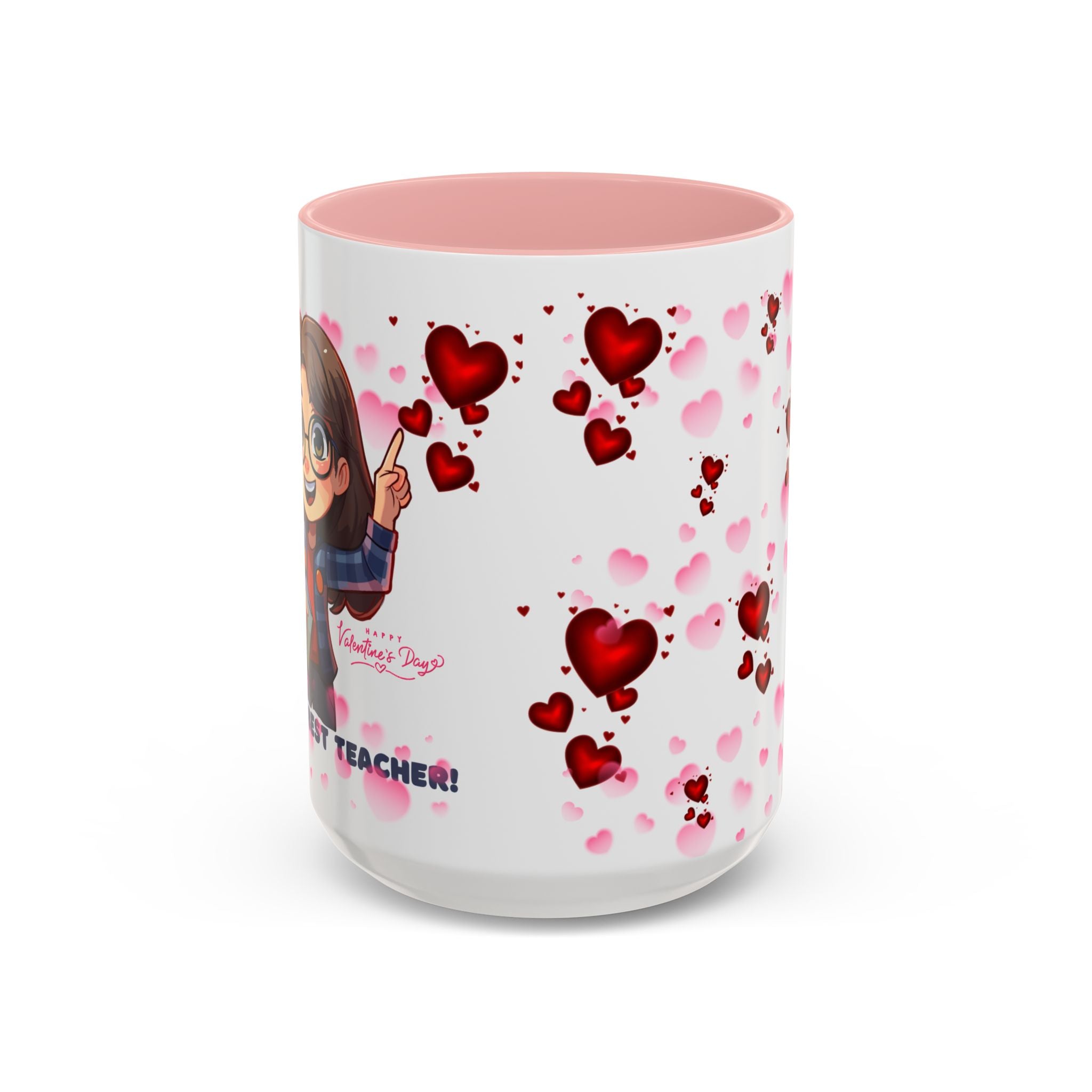 Teachers Gift Valentine's Design, Holiday Drinkware, Valentines, Christmas Birthday Gifts for Teachers, Coffee Mug for Teacher Valentines Day,