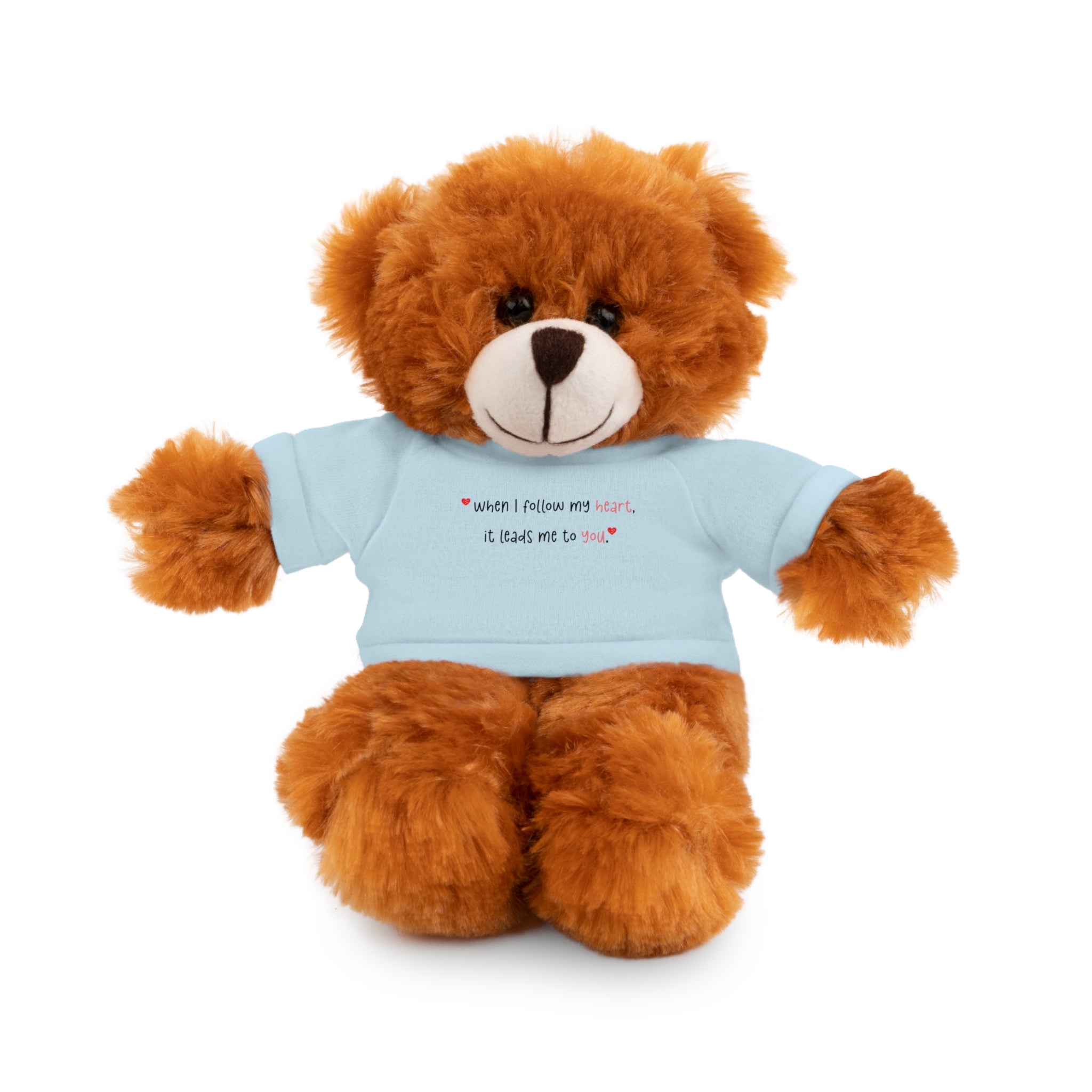 Panda Plushies, I Love You, Stuffed Animals Shirt Printed, Suitable for Soft Valentine's Day Gift Plush Bear Toy