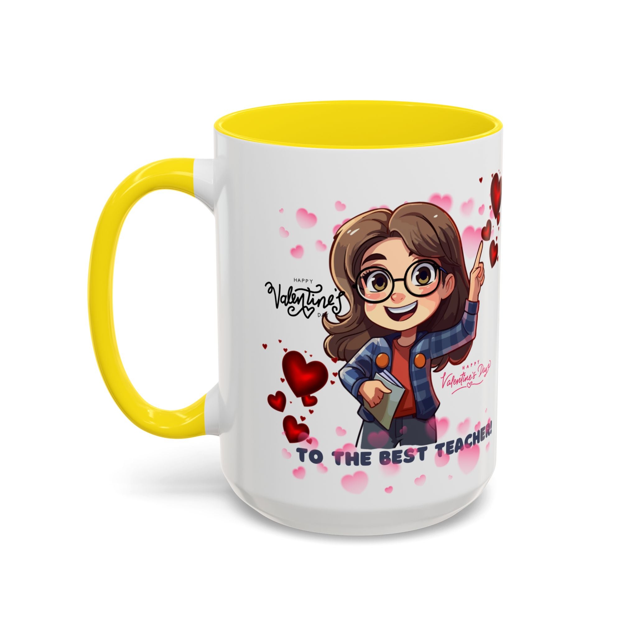 Teachers Gift Valentine's Design, Holiday Drinkware, Valentines, Christmas Birthday Gifts for Teachers, Coffee Mug for Teacher Valentines Day,