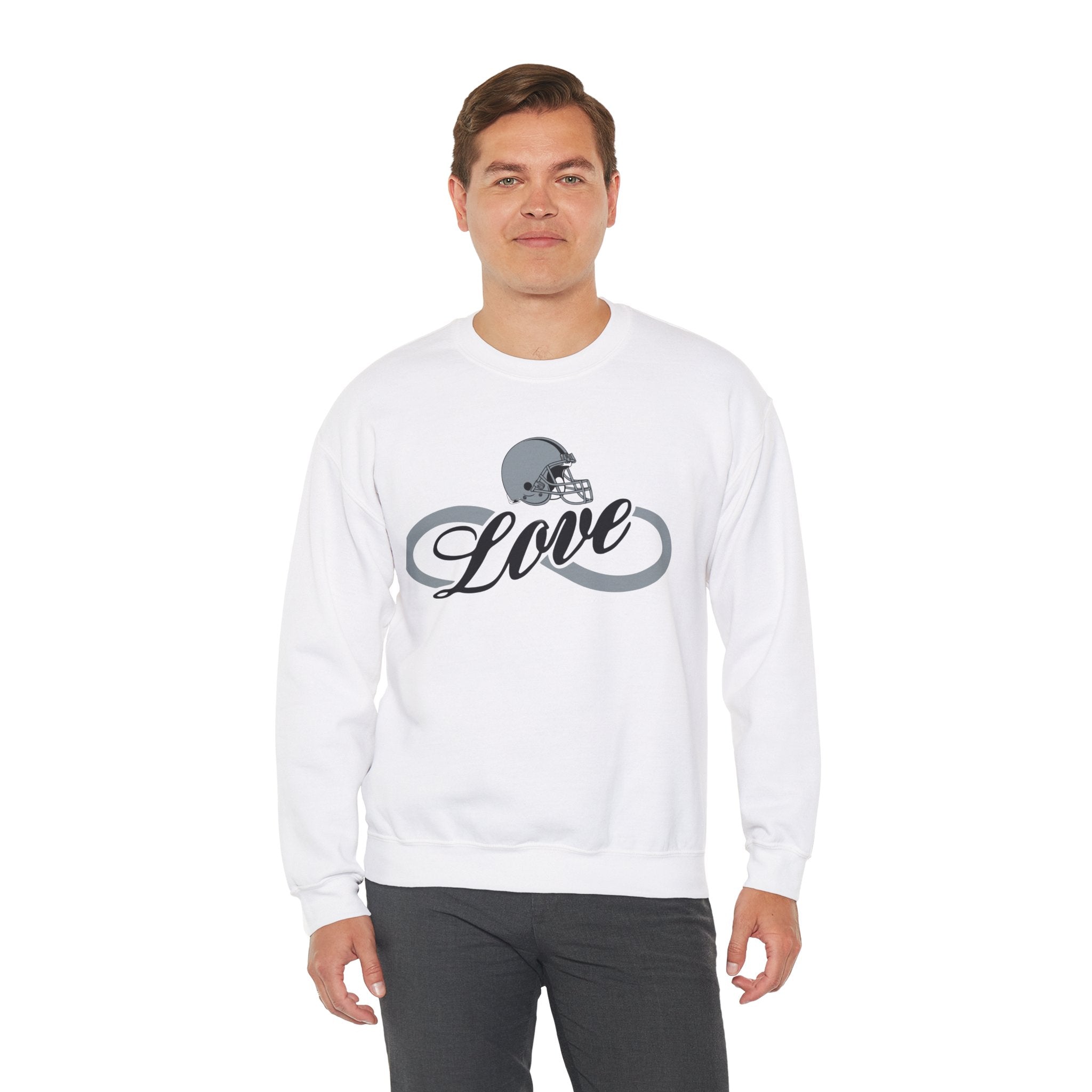 Love for Raiders Football Fan Sweatshirt, Unisex Sweatshirt, Football Fan Sweatshirt, Casual Sweatshirt, Summer Fit Sweatshirt