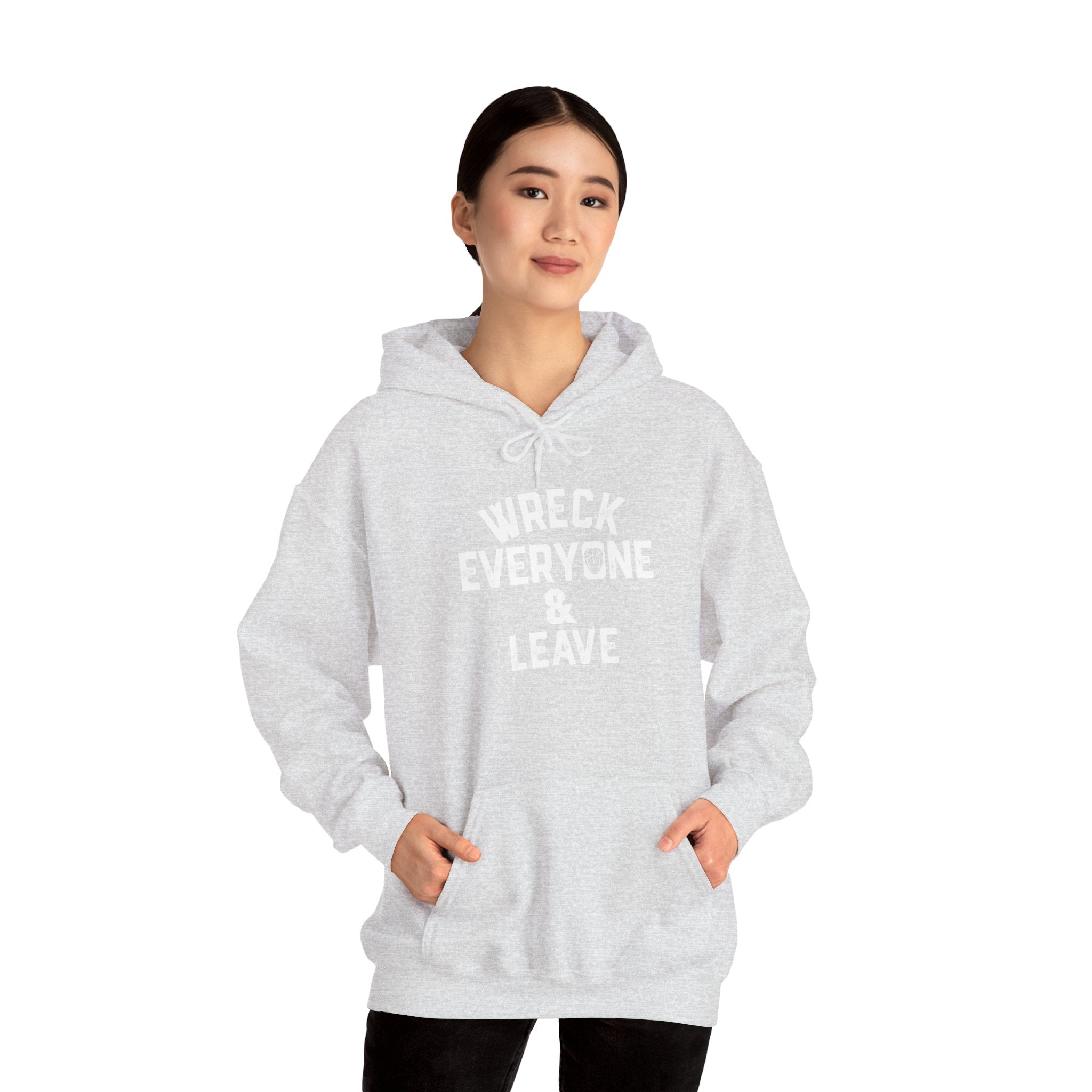 Wreck Everyone and Leave Royal Reigns Hoodies, Pro Wrestling Apparel, Heavy Blend Hoodie, Sports Fan Gift, Graphic Pullover