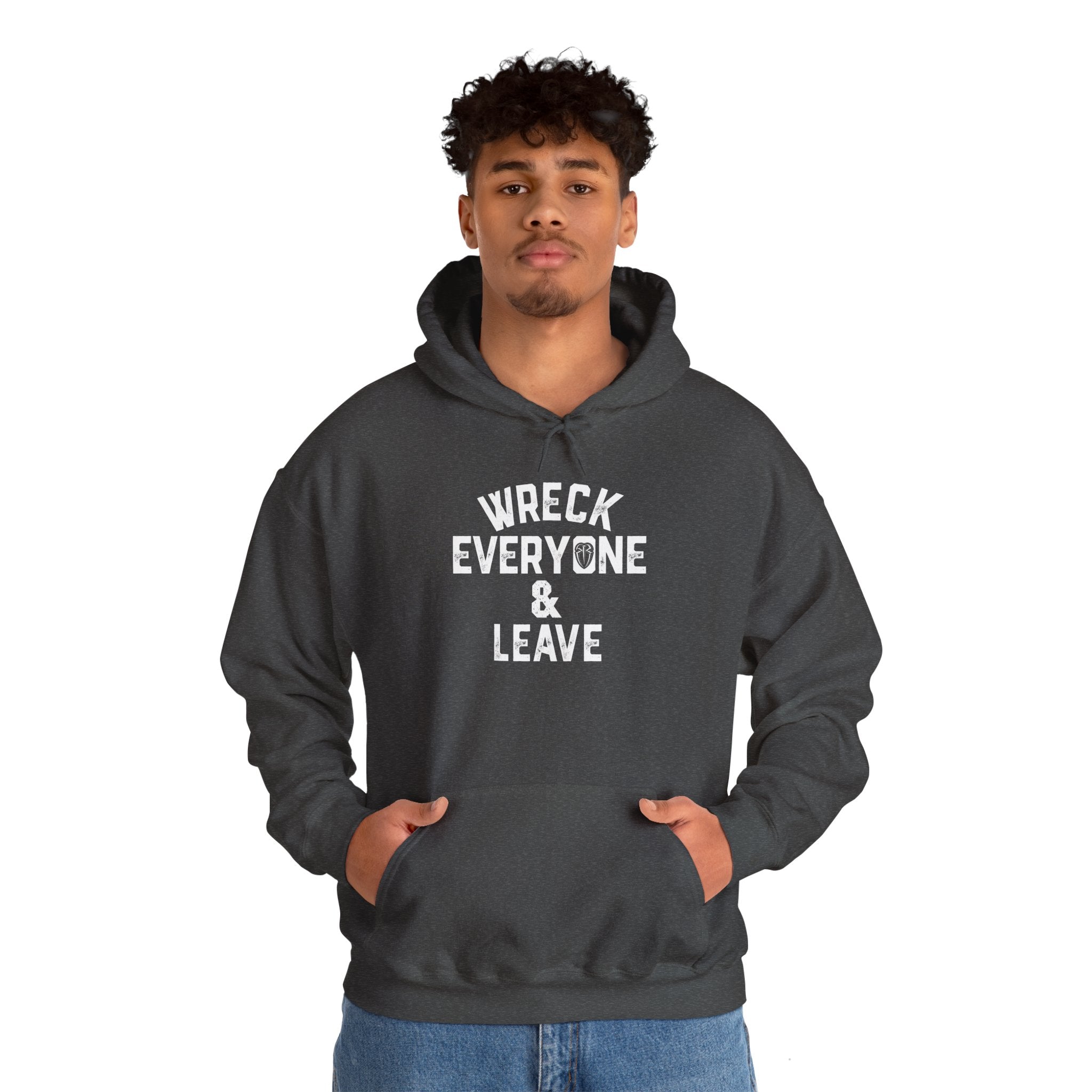 Wreck Everyone and Leave Royal Reigns Hoodies, Pro Wrestling Apparel, Heavy Blend Hoodie, Sports Fan Gift, Graphic Pullover
