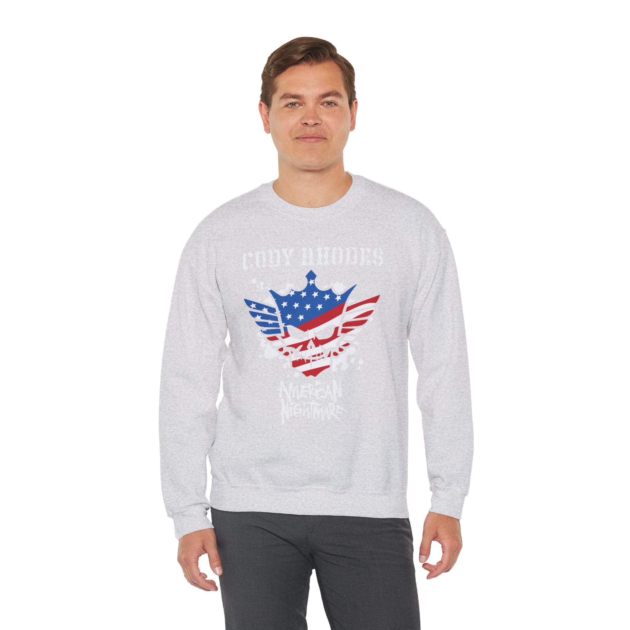 Cody Rhodes American Nightmare, Wrestling Fan Unisex Sweatshirt - Gift for Him or Her, Casual Outwear, Graphic Design, Heavy Blend Sweatshirt