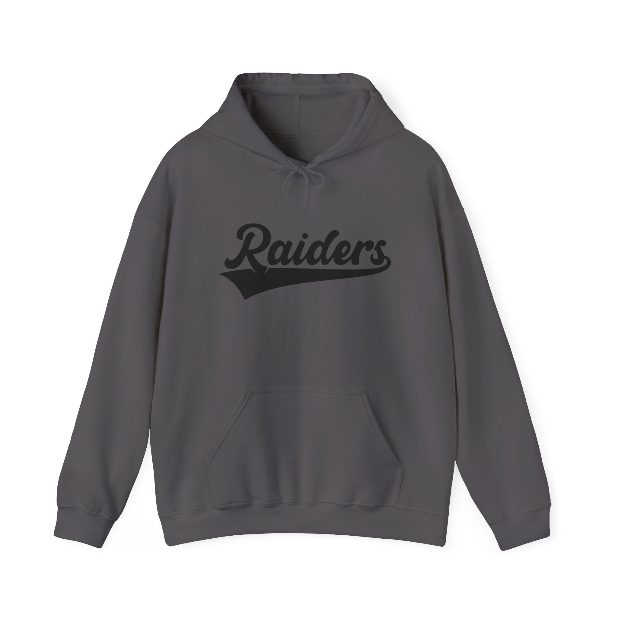 Pure Black Raiders Hoodie - Legendary Fanwear, Football Raiders Hoodie, Bold and Dominant, Ultimate Game-Day Gear, Football