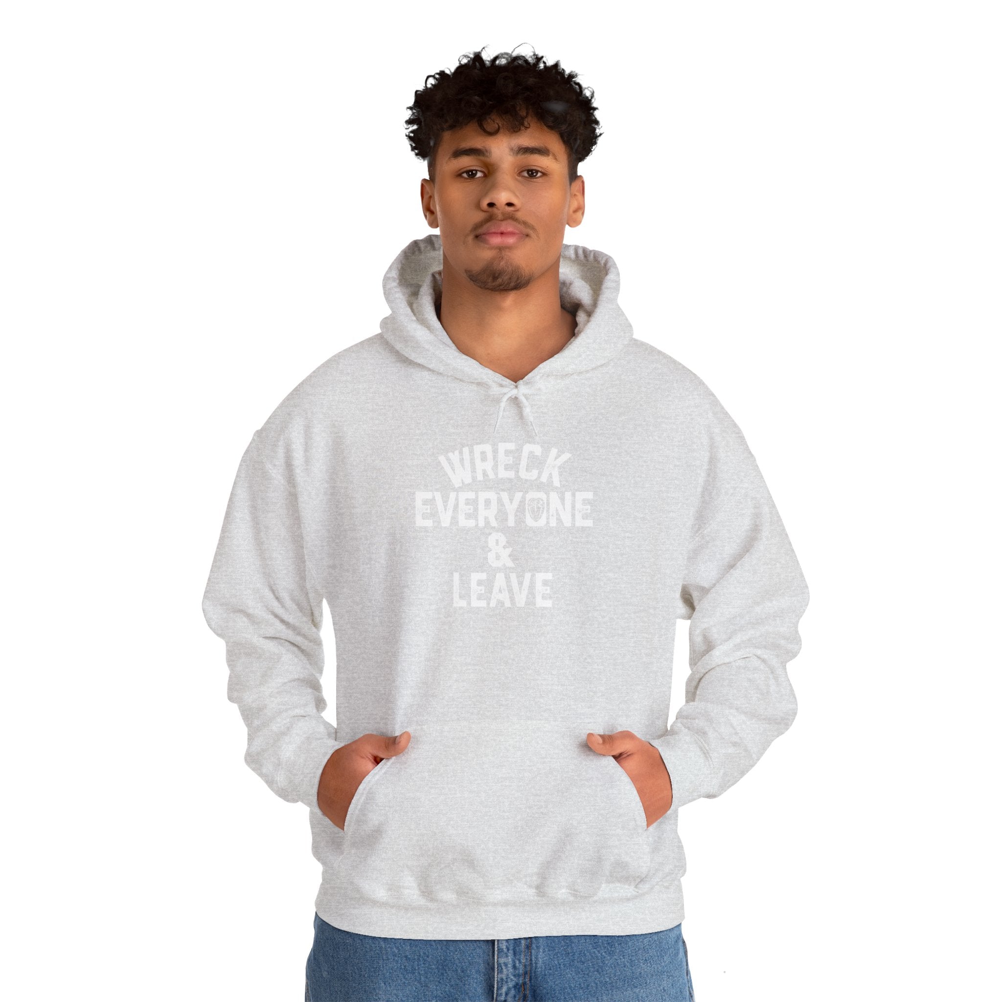 Wreck Everyone and Leave Royal Reigns Hoodies, Pro Wrestling Apparel, Heavy Blend Hoodie, Sports Fan Gift, Graphic Pullover