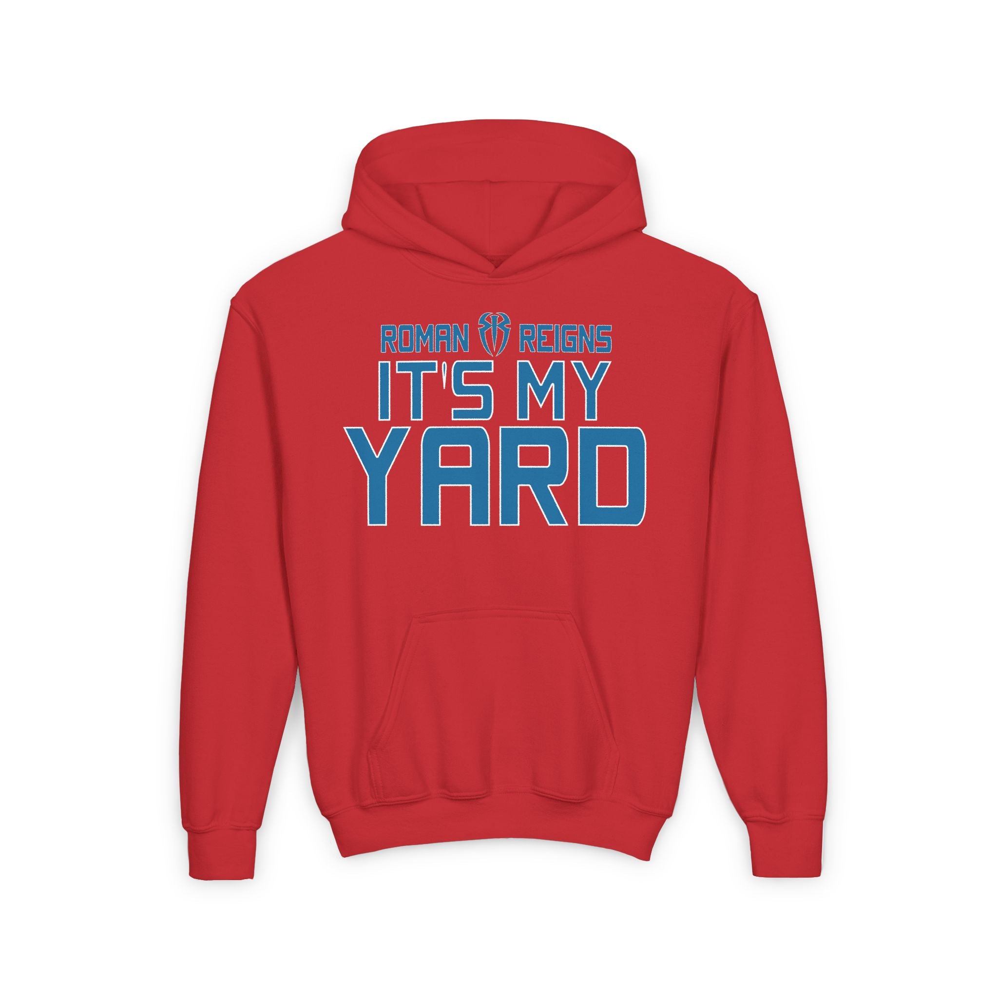 Roman Reigns "It's My Yard" Shirt Design, Sports Fan Kids Hoodies - Youth Heavy Blend Hooded Sweatshirt, Unisex, Gift for Her-Him, Casual Outwear