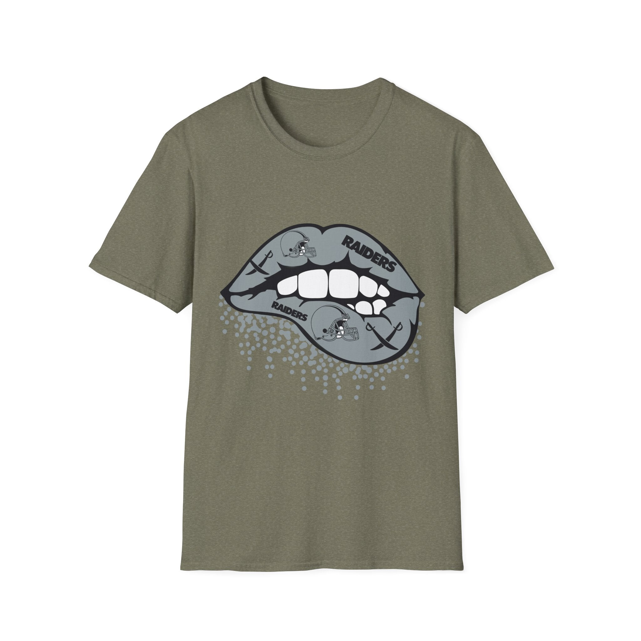 Lip Bite Raiders Unisex T-Shirt -Vintage Inspired Tee, Classic Shirt, Football Fan Shirt, Team Sports Top, Soft Cotton Jersey