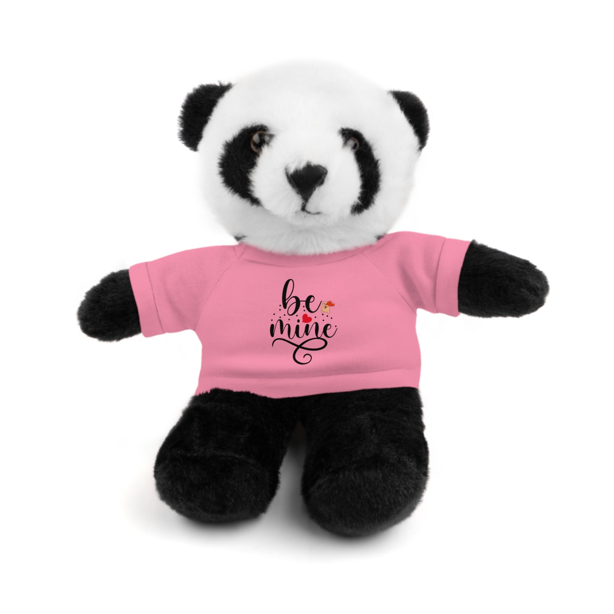 Lovely Panda Plushy, Be Mine, Stuffed Animals Shirt Printed, Suitable for Soft Valentine's Day Gift for Her, Him