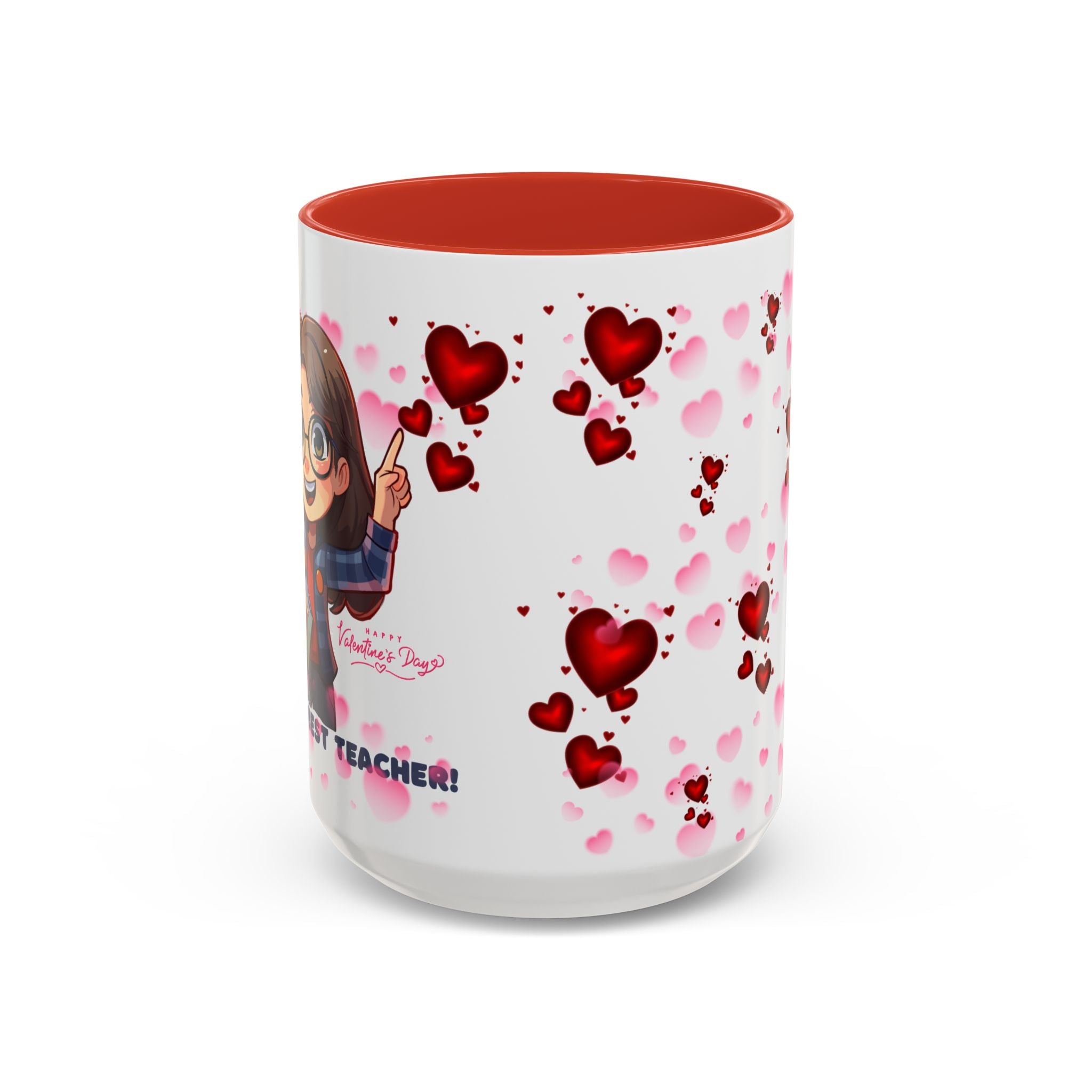 Teachers Gift Valentine's Design, Holiday Drinkware, Valentines, Christmas Birthday Gifts for Teachers, Coffee Mug for Teacher Valentines Day,