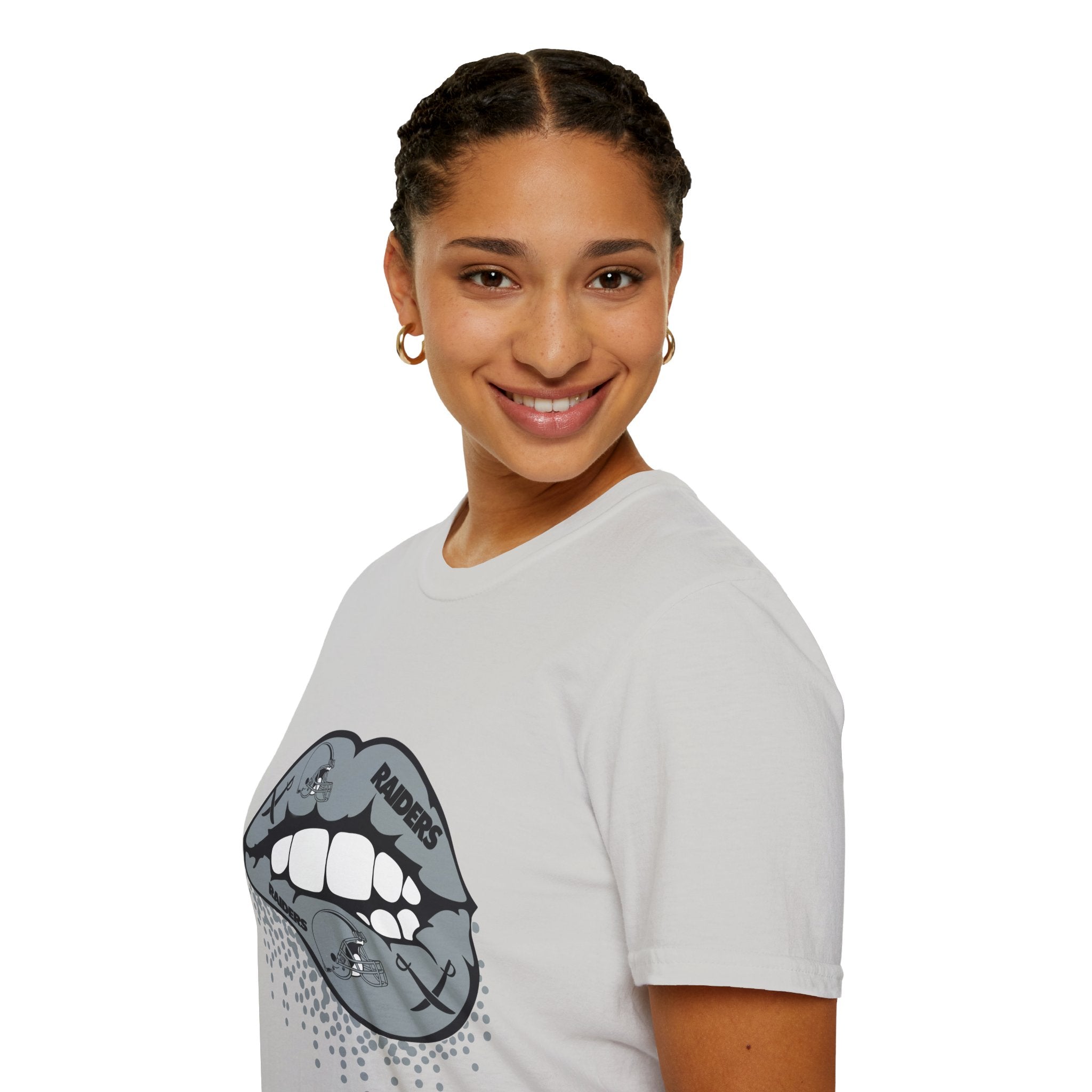 Lip Bite Raiders Unisex T-Shirt -Vintage Inspired Tee, Classic Shirt, Football Fan Shirt, Team Sports Top, Soft Cotton Jersey