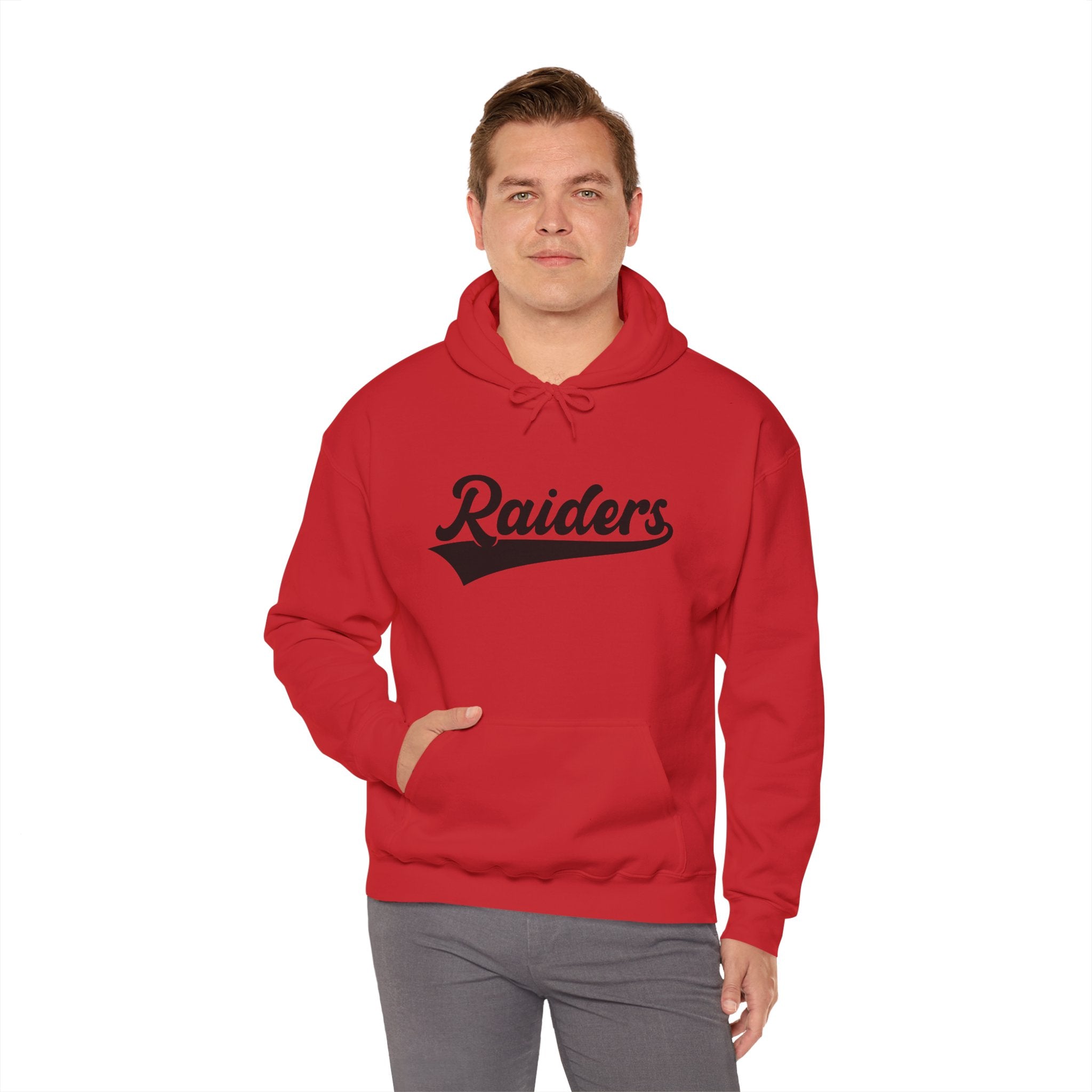 Pure Black Raiders Hoodie - Legendary Fanwear, Football Raiders Hoodie, Bold and Dominant, Ultimate Game-Day Gear, Football