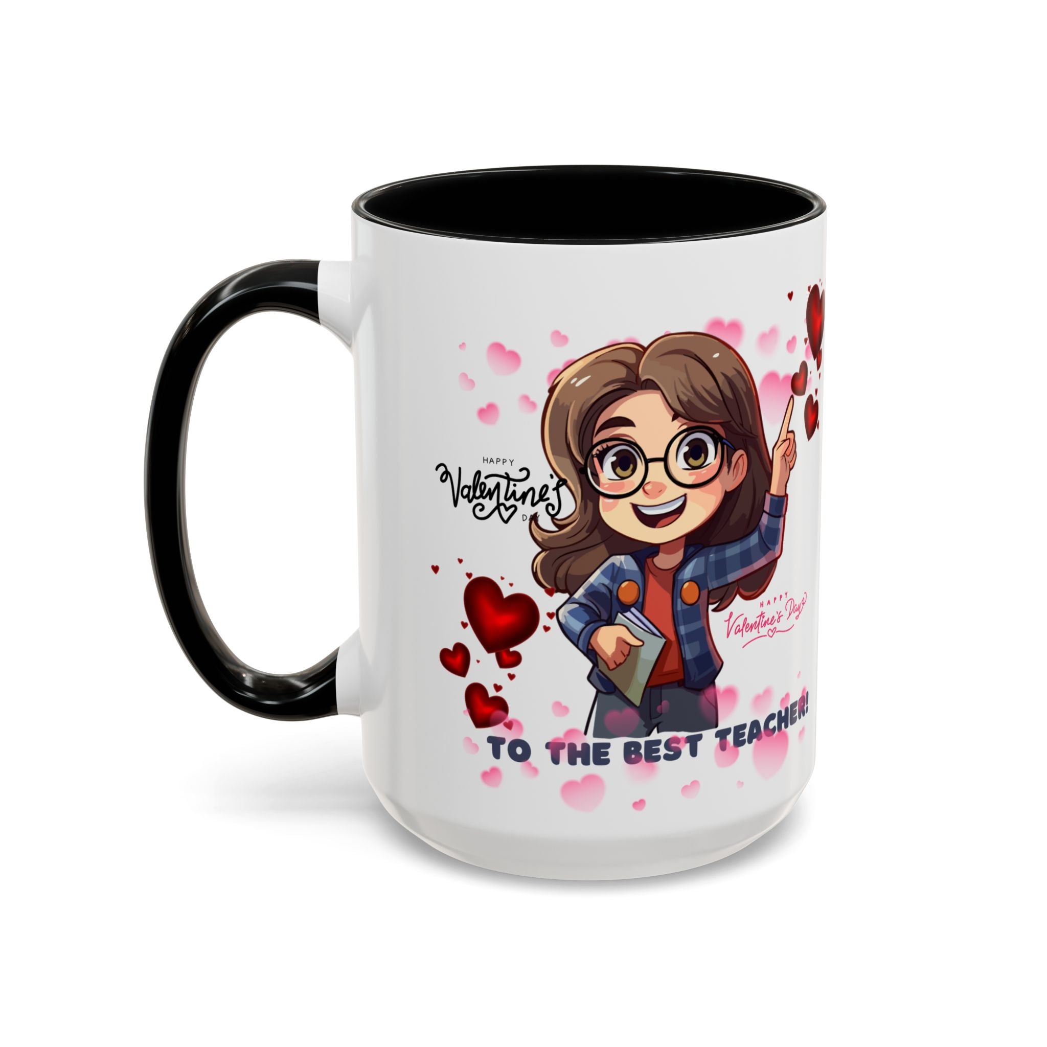 Teachers Gift Valentine's Design, Holiday Drinkware, Valentines, Christmas Birthday Gifts for Teachers, Coffee Mug for Teacher Valentines Day,