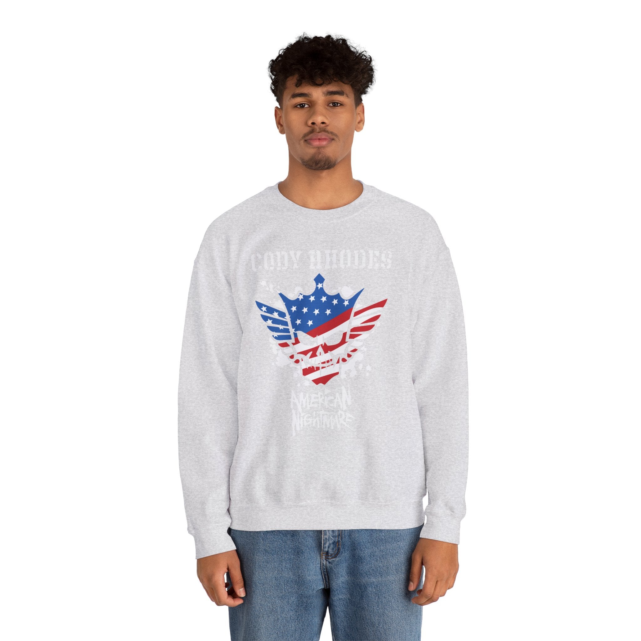 Cody Rhodes American Nightmare, Wrestling Fan Unisex Sweatshirt - Gift for Him or Her, Casual Outwear, Graphic Design, Heavy Blend Sweatshirt