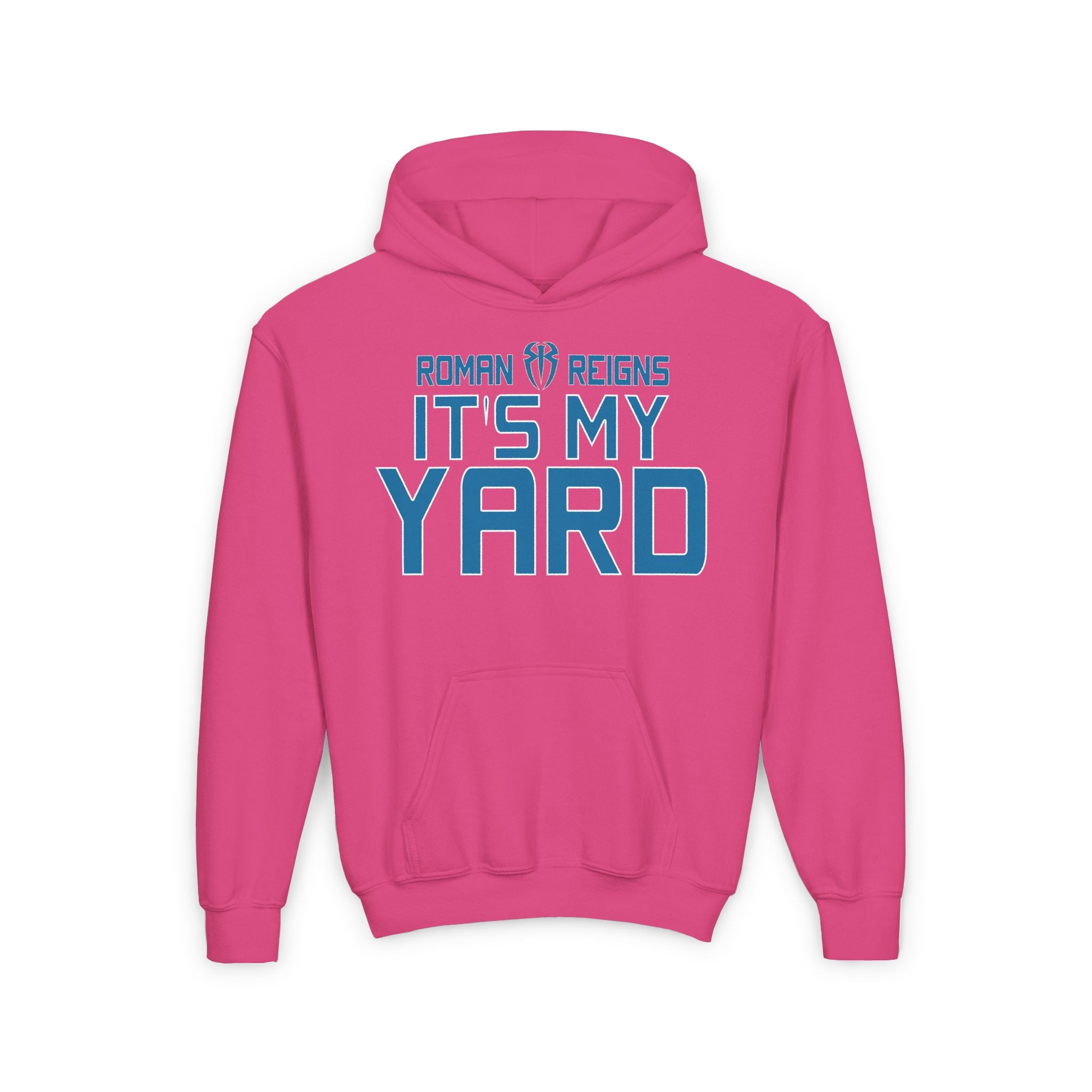 Roman Reigns "It's My Yard" Shirt Design, Sports Fan Kids Hoodies - Youth Heavy Blend Hooded Sweatshirt, Unisex, Gift for Her-Him, Casual Outwear