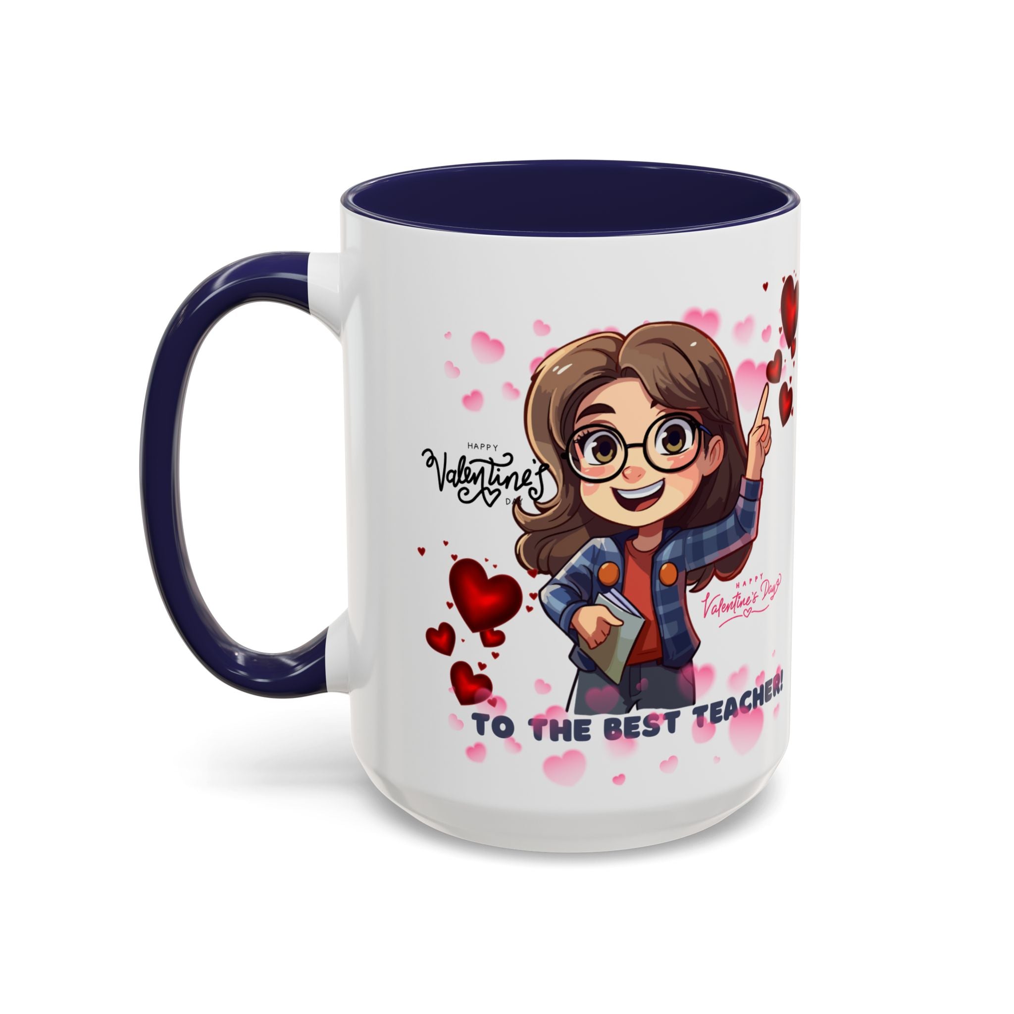 Teachers Gift Valentine's Design, Holiday Drinkware, Valentines, Christmas Birthday Gifts for Teachers, Coffee Mug for Teacher Valentines Day,