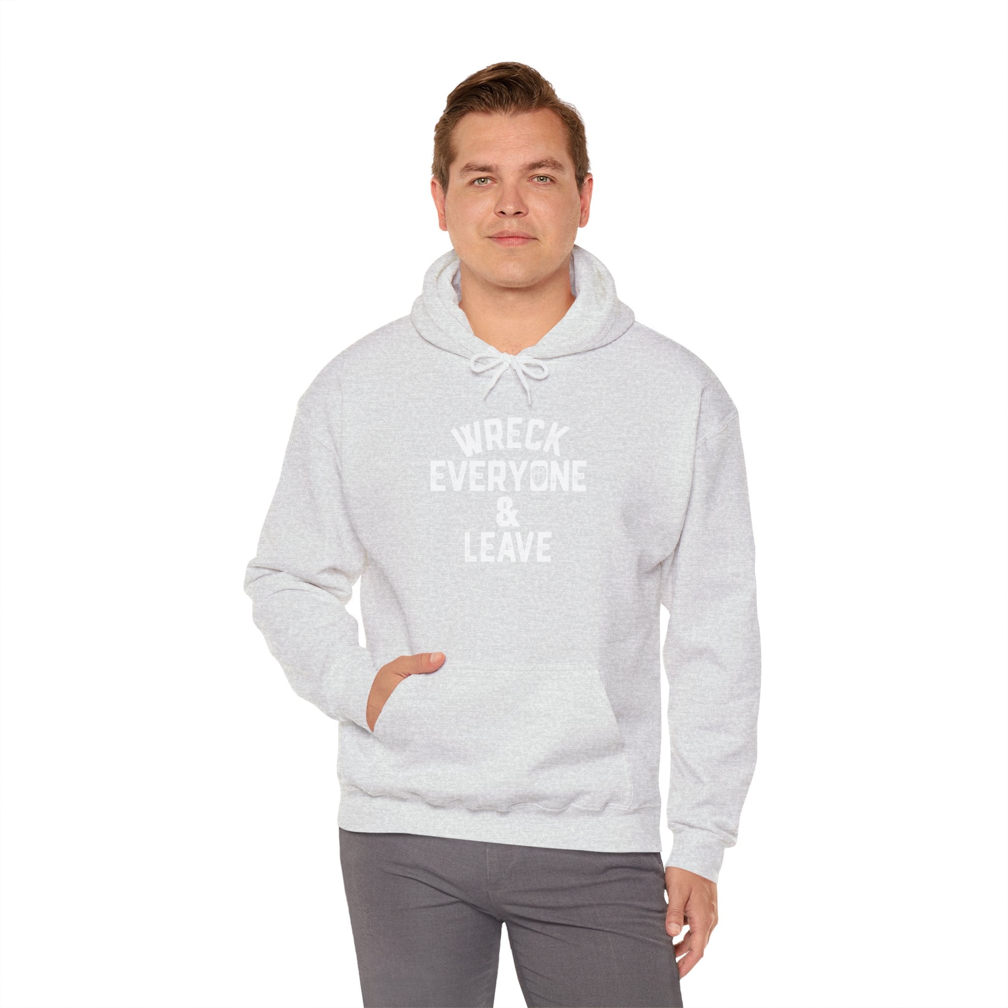 Wreck Everyone and Leave Royal Reigns Hoodies, Pro Wrestling Apparel, Heavy Blend Hoodie, Sports Fan Gift, Graphic Pullover