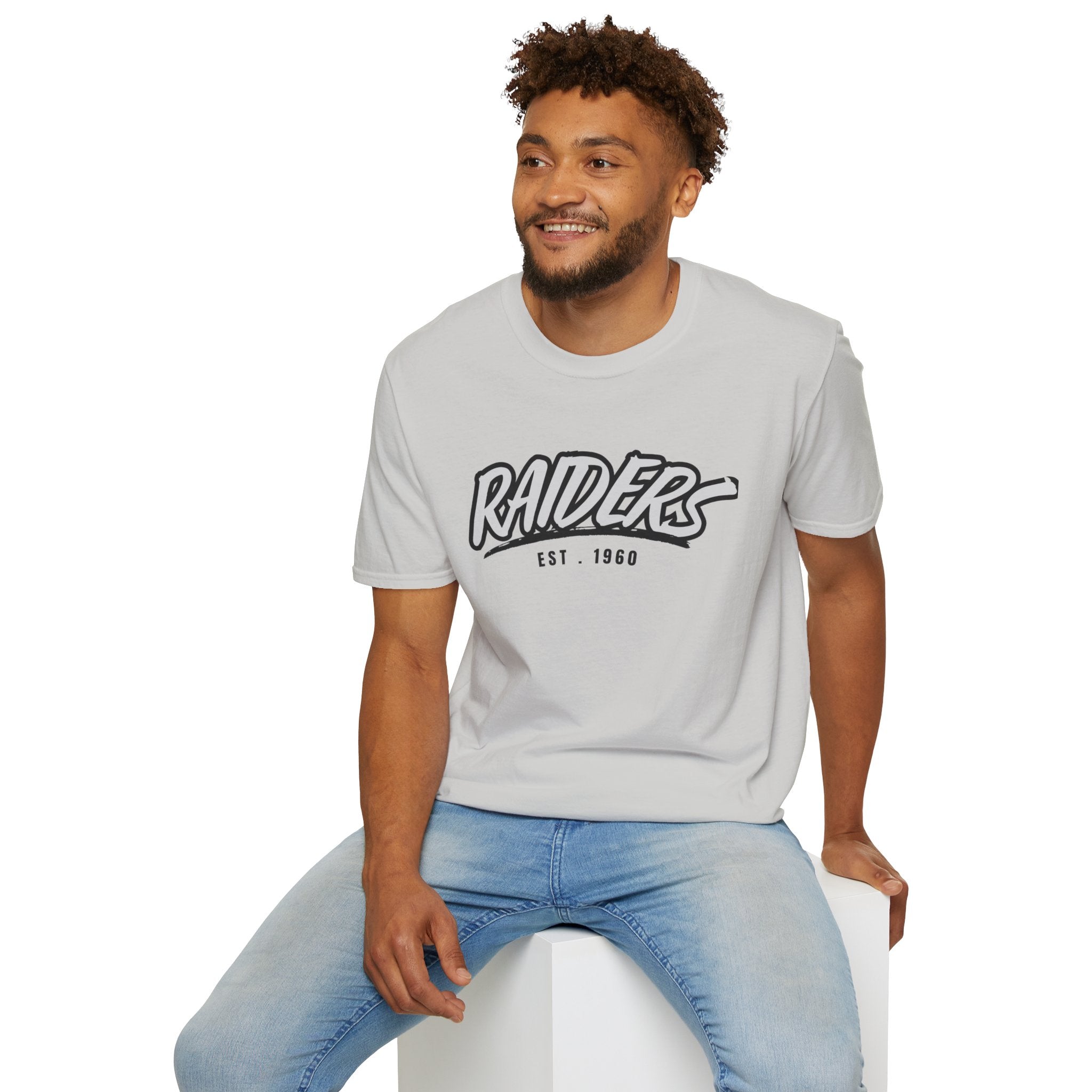 Football Shirt Unisex Softstyle T-Shirt, Football Fan Tee, Team Raiders Football Gift, Sports Fan Apparel, Game Day Shirt