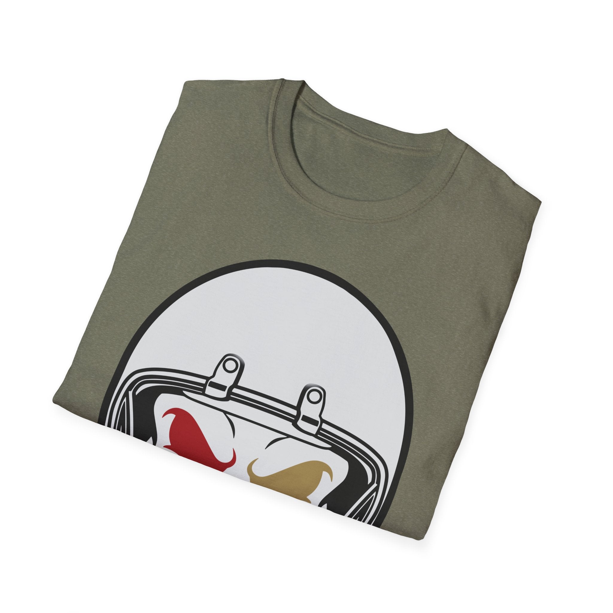 SF Football Skull Helmet T-Shirt - Unique Fan Apparel, Football Team Tee, Game Day Shirt, Sporty Top, Men's Women's Clothing