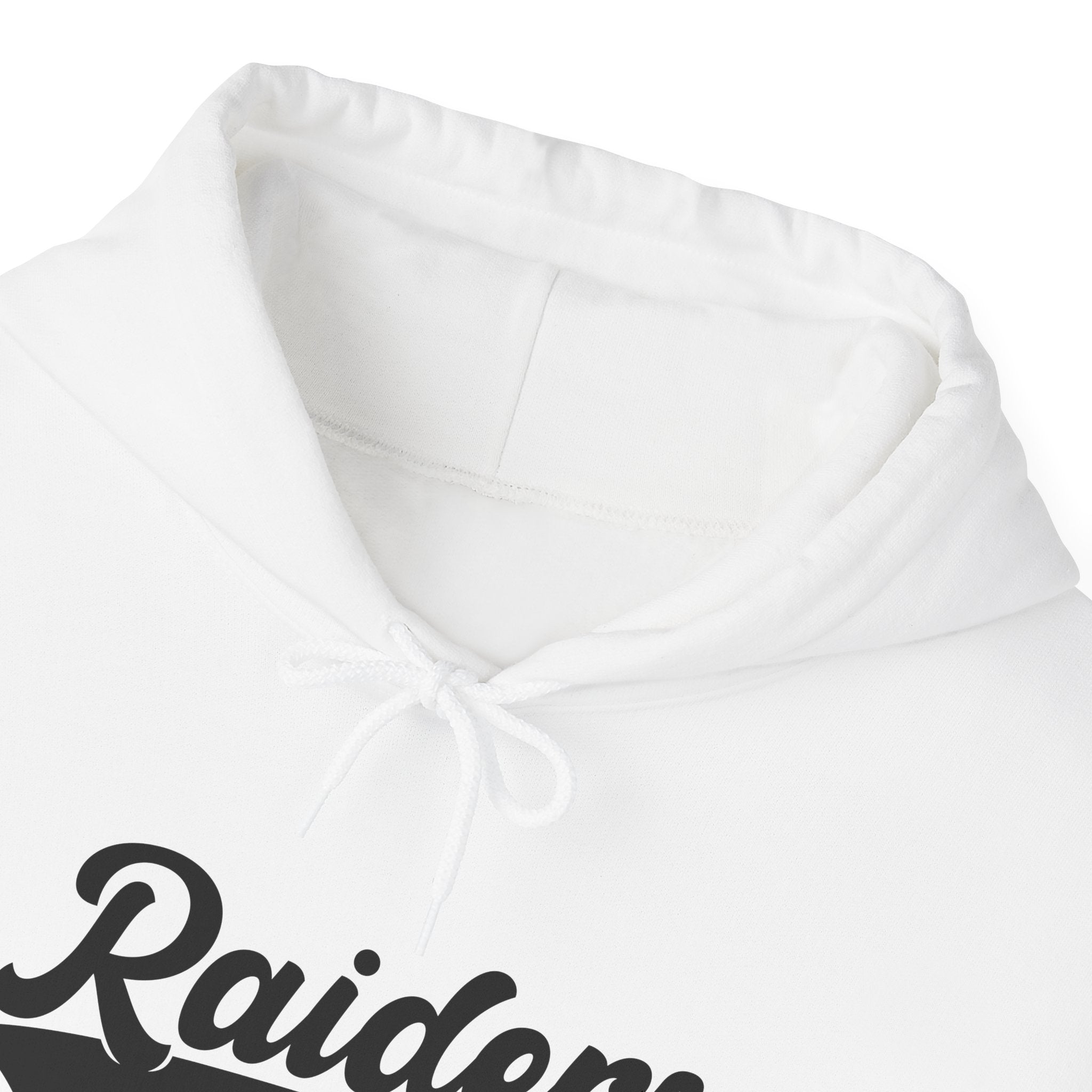 Pure Black Raiders Hoodie - Legendary Fanwear, Football Raiders Hoodie, Bold and Dominant, Ultimate Game-Day Gear, Football