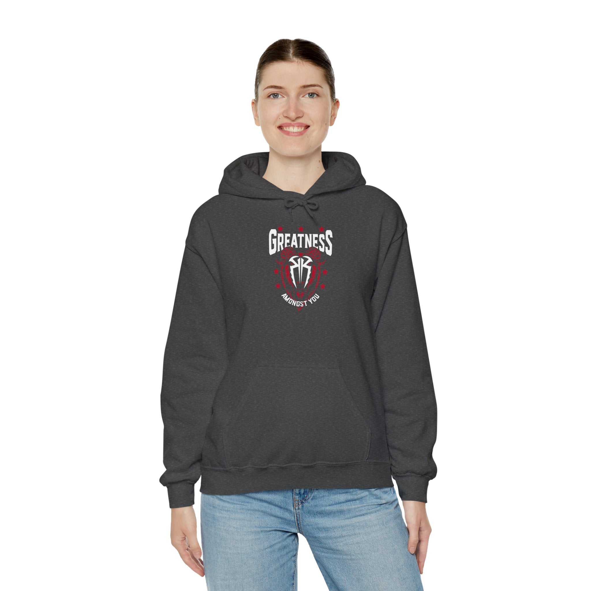 Greatness Amongst You, Royal Reigns Hoodies, Pro Wrestling Apparel, Heavy Blend Hoodie, Sports Fan Gift, Graphic Pullover