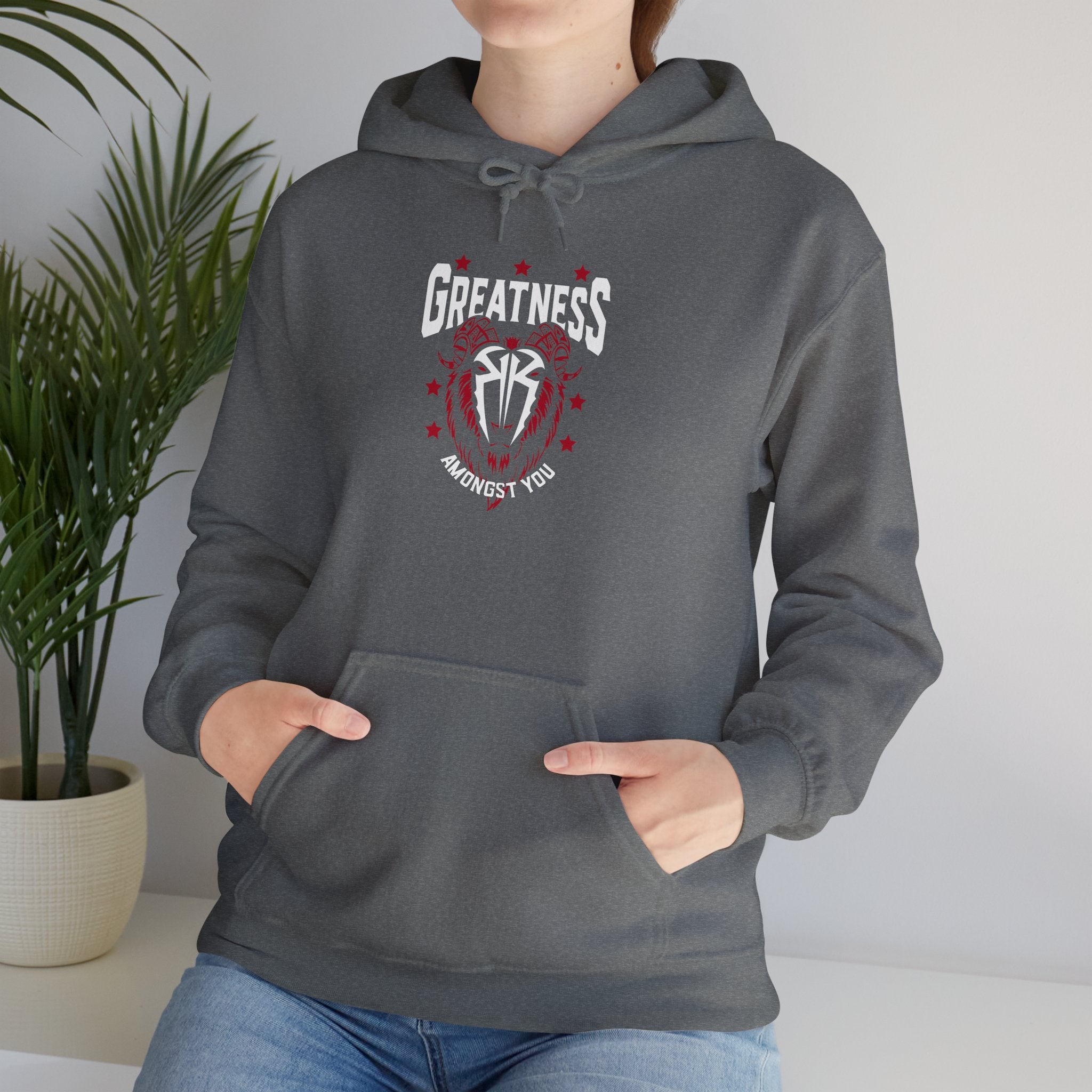 Greatness Amongst You, Royal Reigns Hoodies, Pro Wrestling Apparel, Heavy Blend Hoodie, Sports Fan Gift, Graphic Pullover