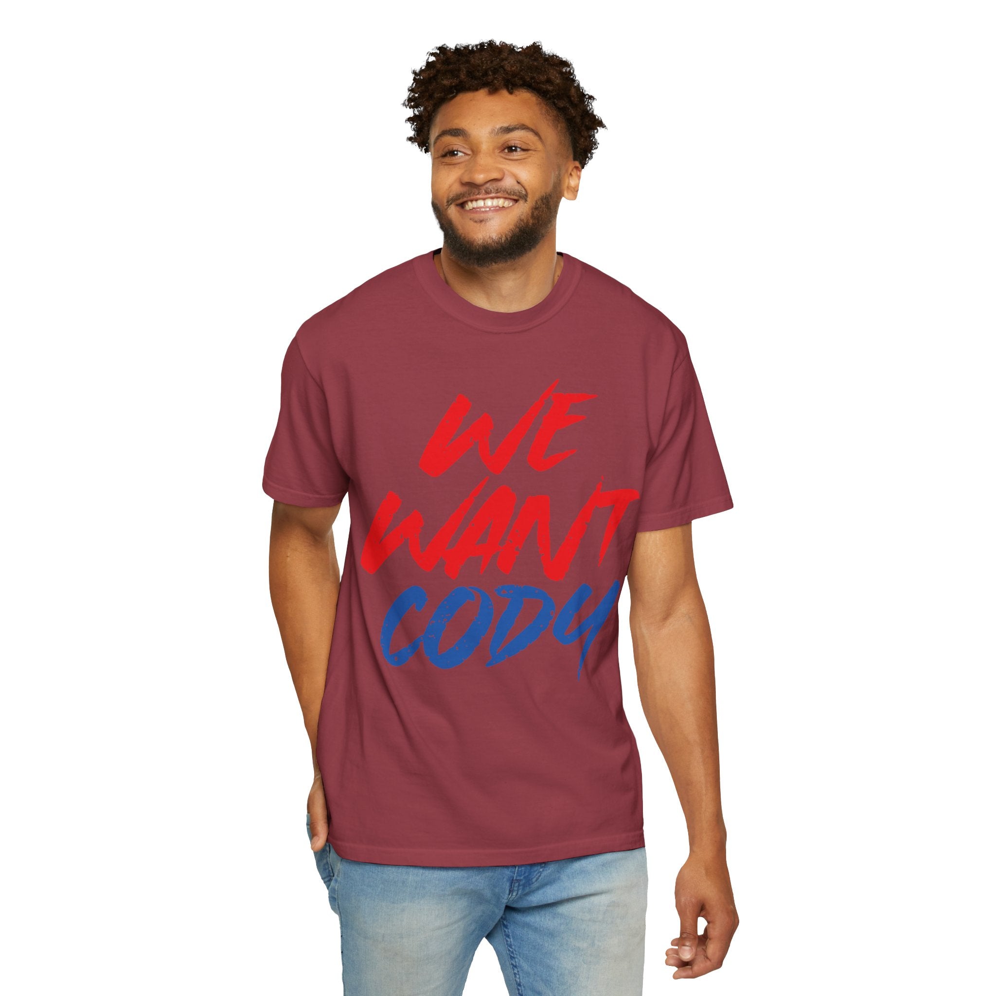 We Want Cody Graphic Design Cody Rhodes Fan Shirt, Sports Fan T-shirt, Unisex Shirt, Gift for Her-Him, Casual Outwear Shirt