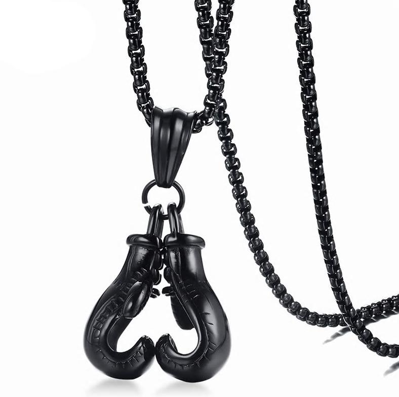 Boxing Gloves Stainless Steel Necklace for Men