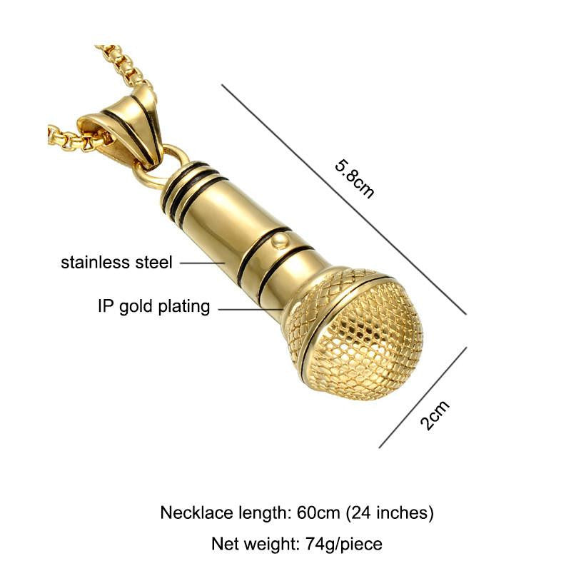 SING YOUR INNER TRUTHS BIG MIC NECKLACE