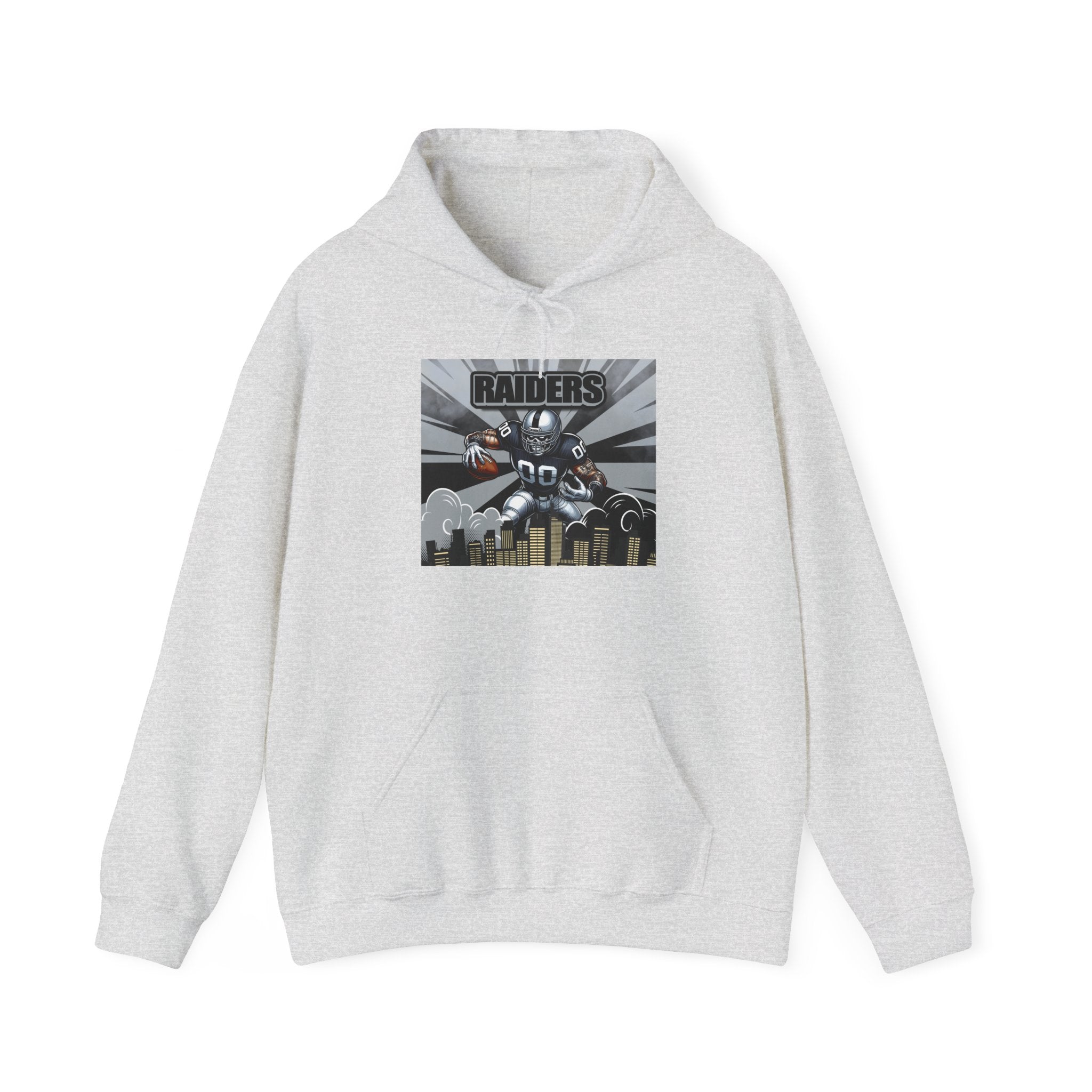 City Warrior Raiders Hoodie, Skyline Power Edition, Touchdown Raiders Hoodie, Unisex Hoodies, Raiders Football Fan Hoodie